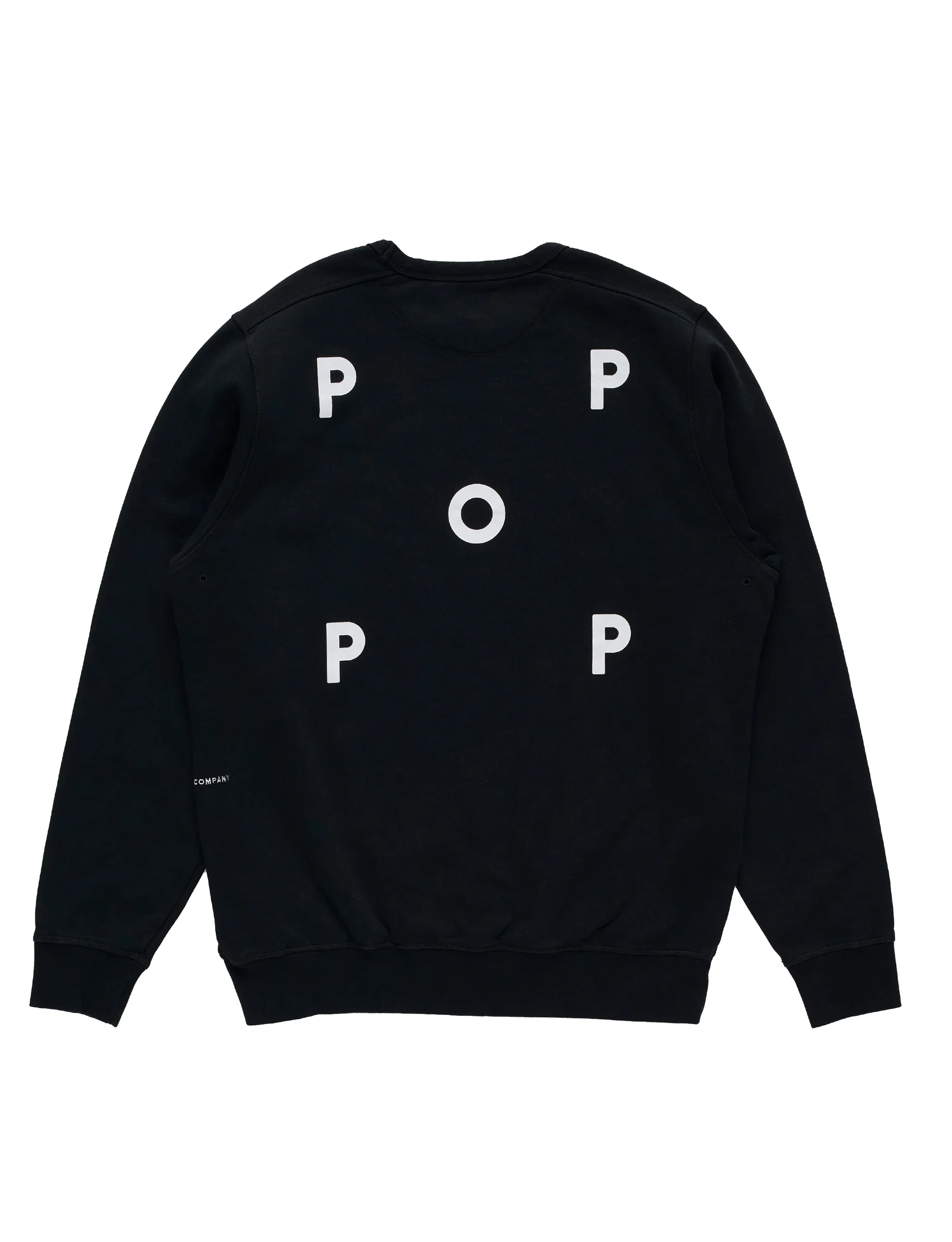 POP TRADING Pop Logo Crewneck Sweat Black/White - Image 2
