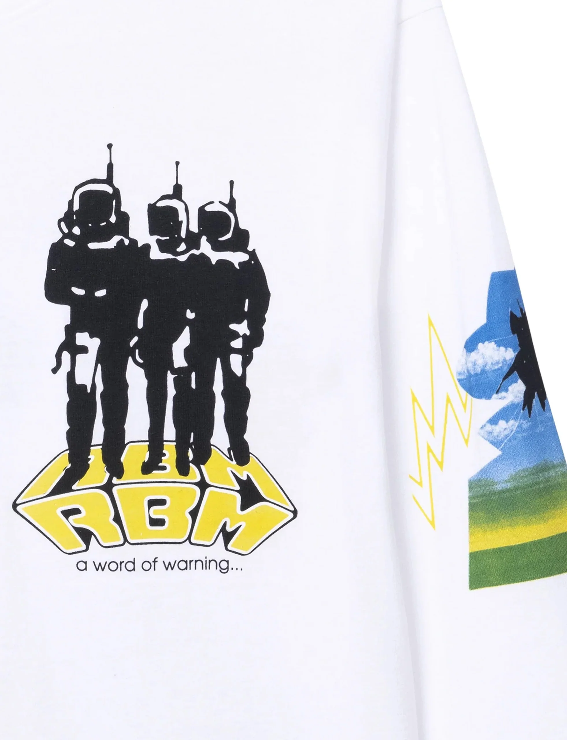 REAL BAD MAN HARDCORE SCI FI LS TEE WHITE - Image 3
