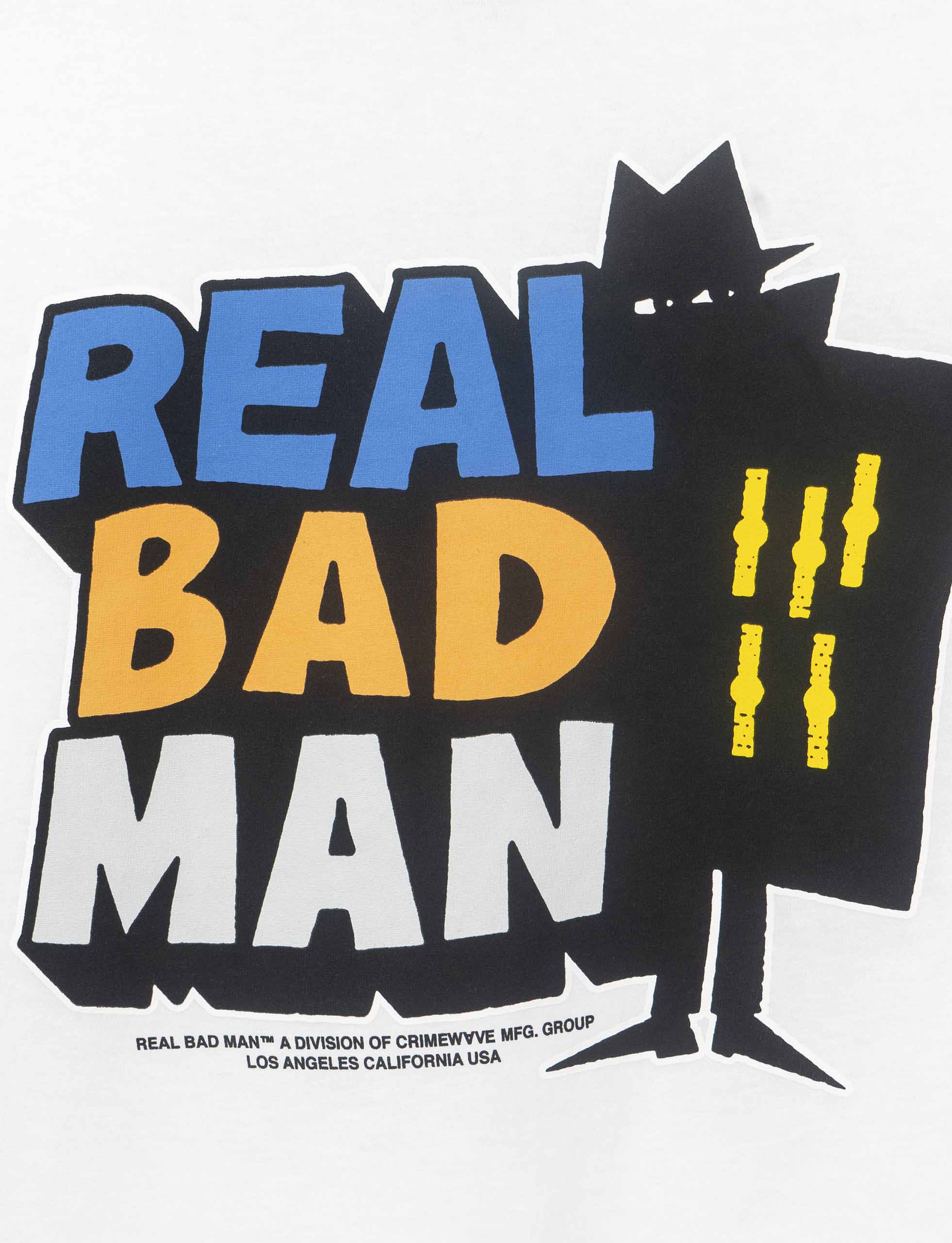 REAL BAD MAN LOGO TEE VOL. 9 L/S TEE WHITE - Image 4