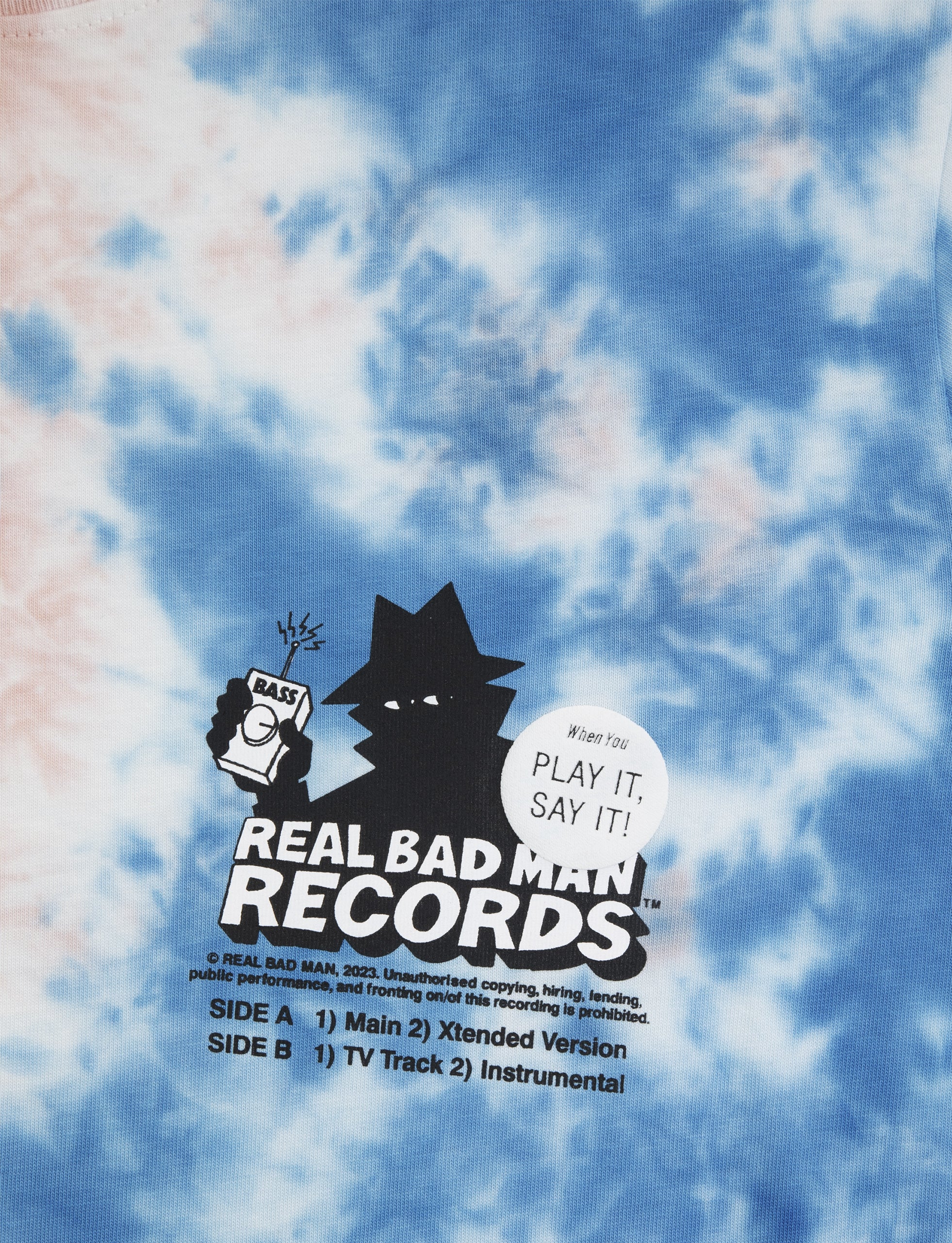 REAL BAD MAN  RECORDS SS TEE PINK CORRAL - Image 3