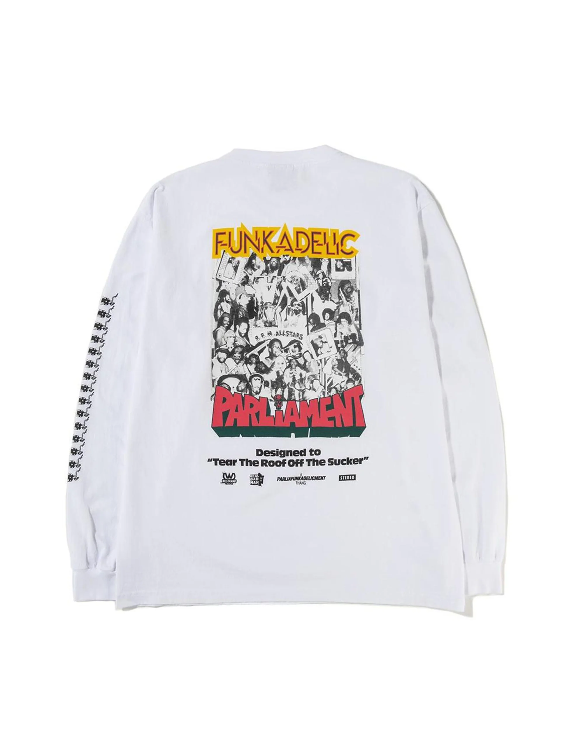 REAL BAD MAN Uncle Jam Tribute Long Sleeve T-shirt - White - Image 2