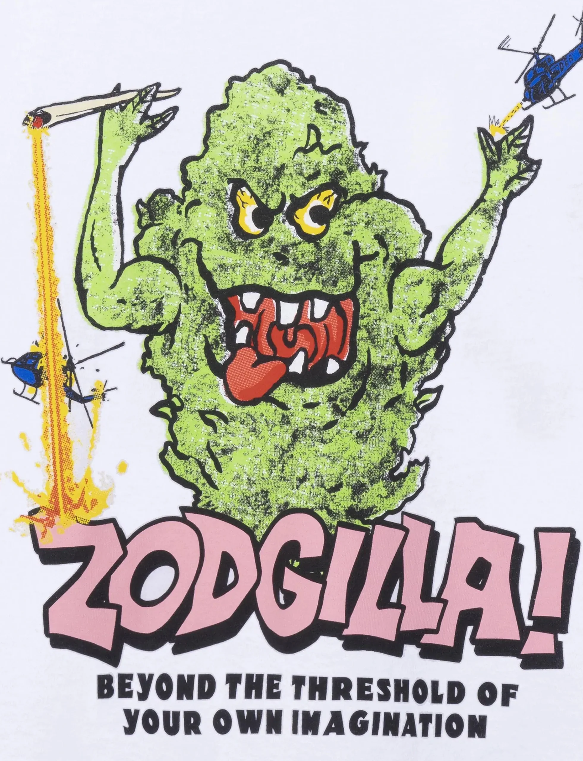 REAL BAD MAN ZODGILLA! SS TEE WHITE - Image 3