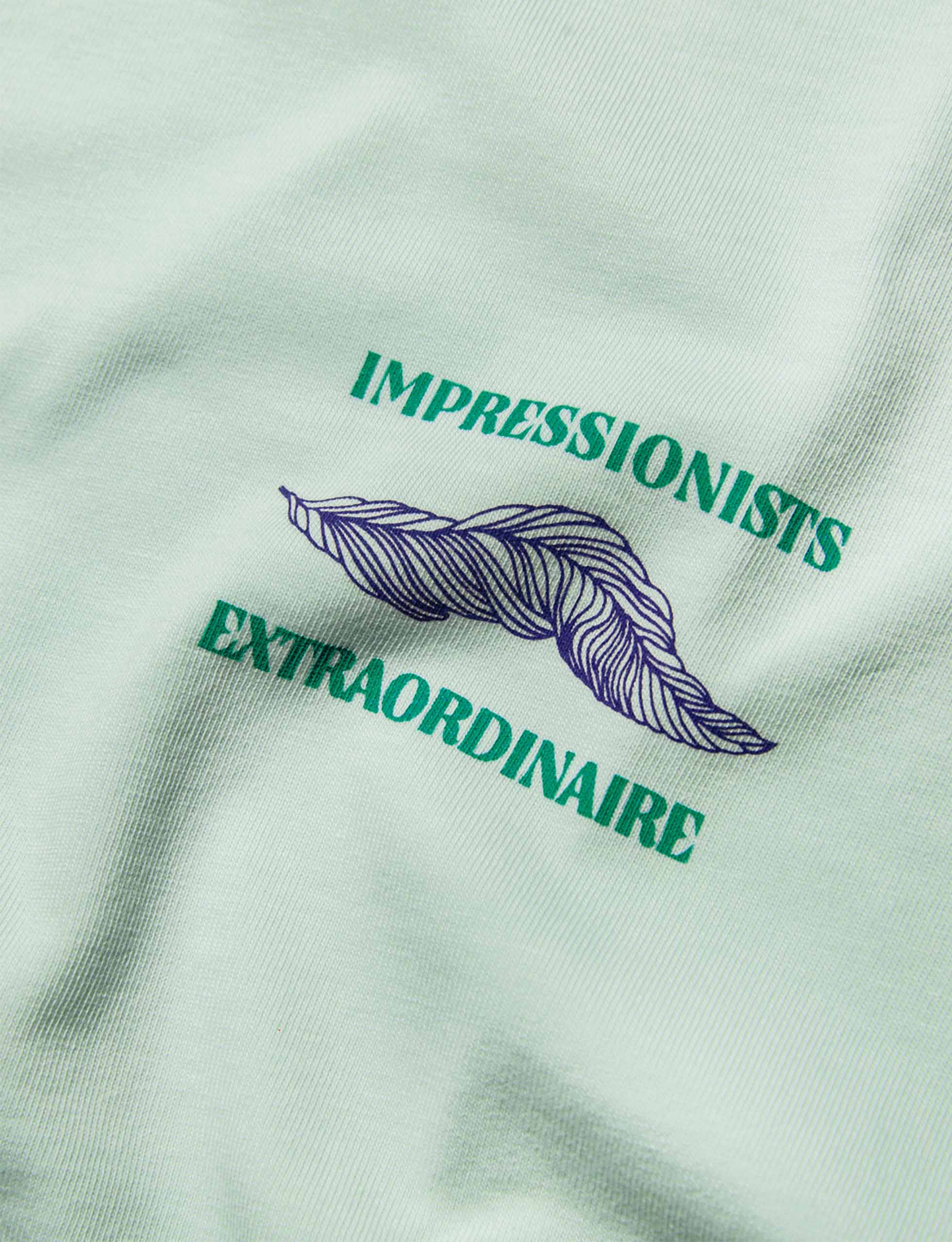 RECEPTION SS TEE EXTRA SINGLE COTTON JERSEY MINT GREEN - Image 3