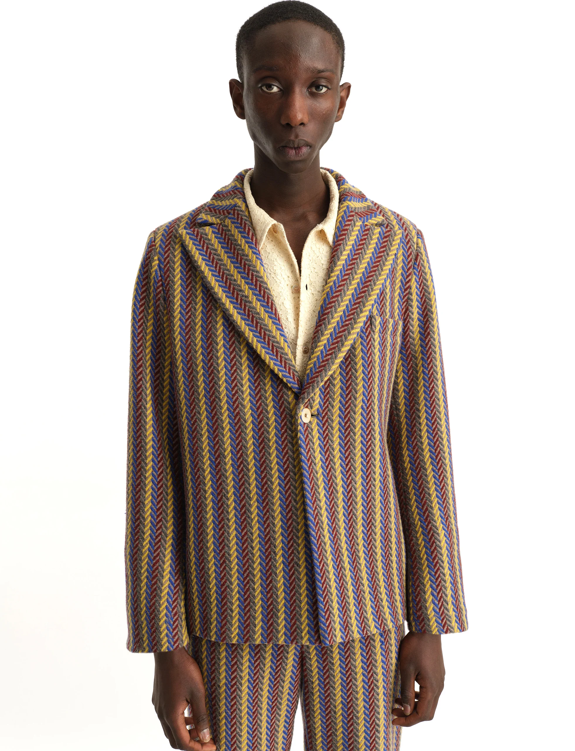 SÉFR CECIL BLAZER CORN STRIPES WOOL - Image 4