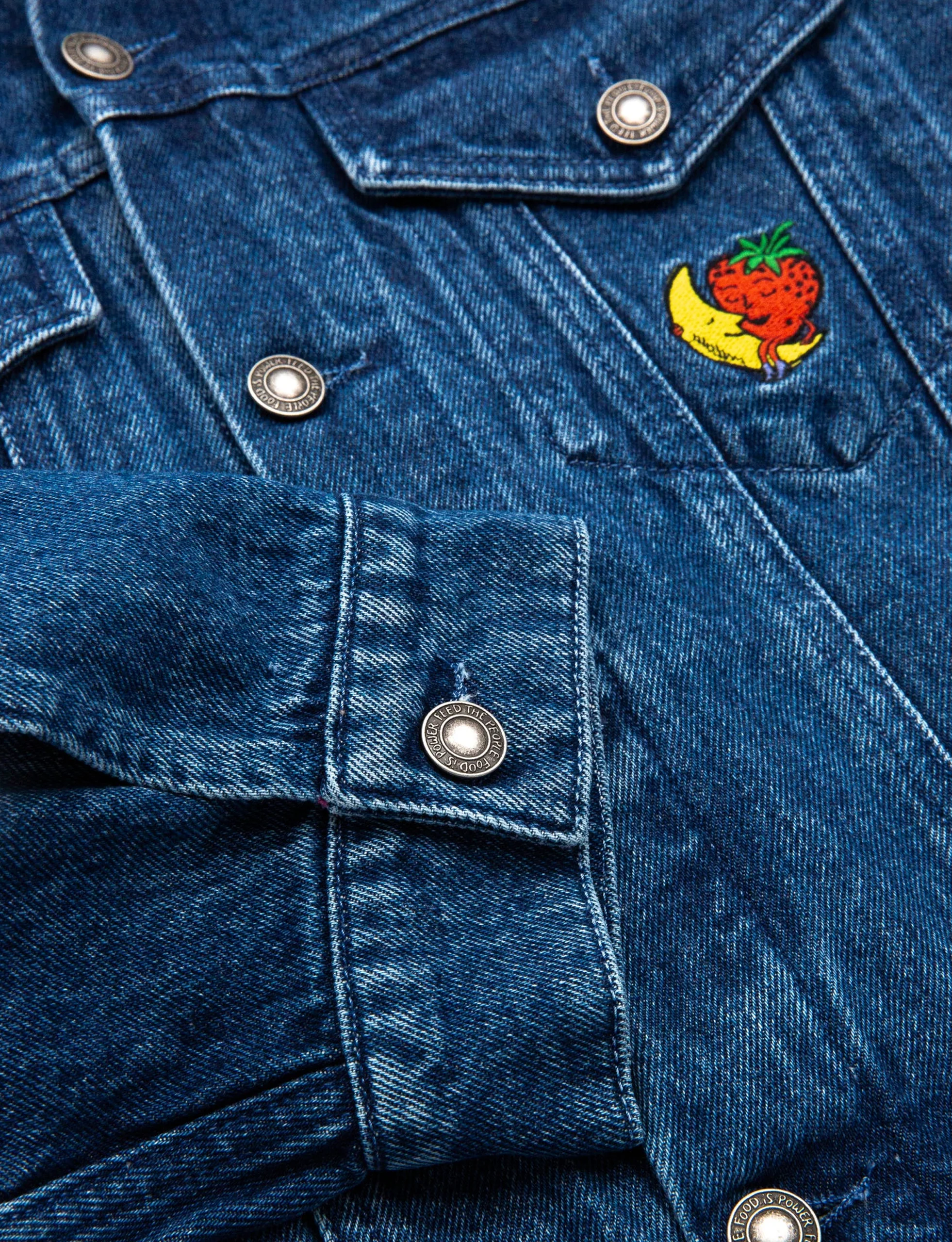 SKY HIGH FARM UNISEX PERENNIAL LOGO DENIM TRUCKER JACKET WOVEN DENIM - Image 3