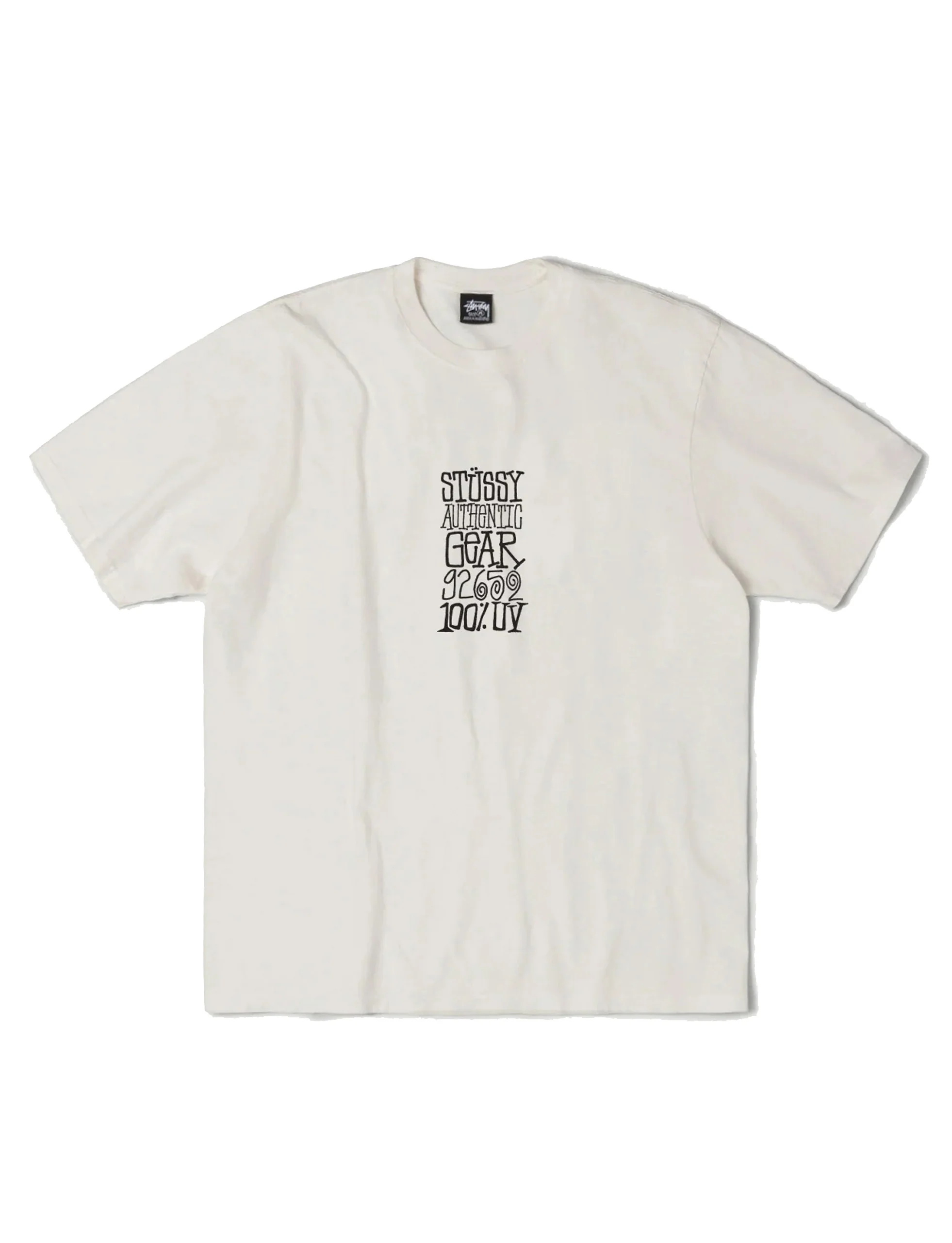 STÜSSY AUTHENTIC GEAR TEE PIGMENT DYED NATURAL