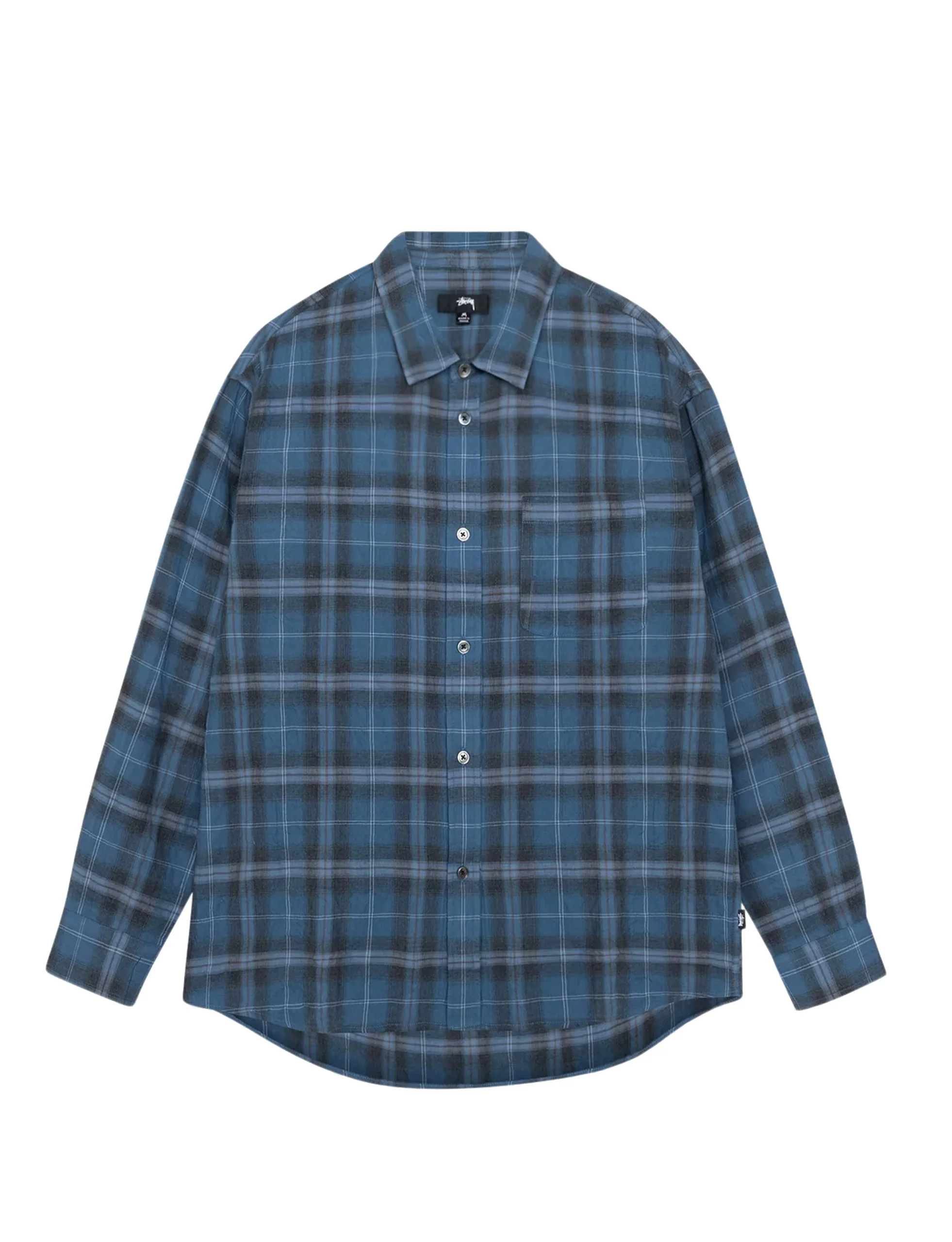 STÜSSY Beach Plaid Shirt blue