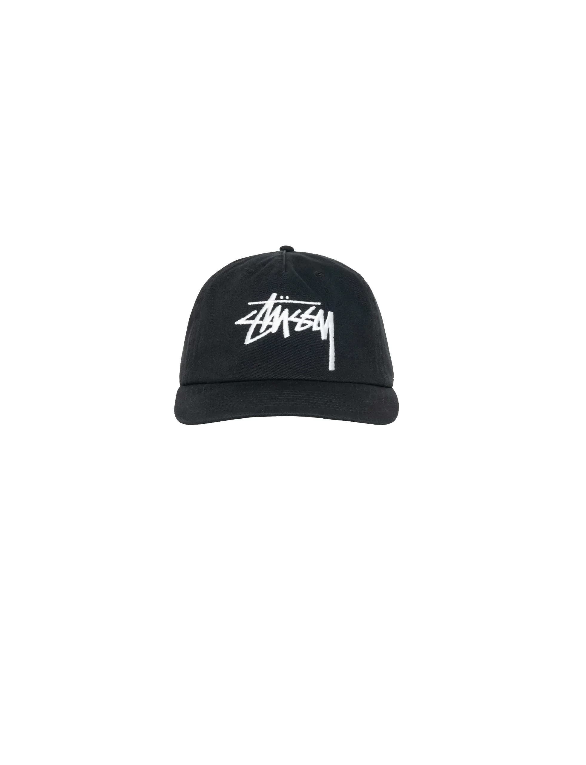 STÜSSY Big Stock Mid Depth Cap shadow black