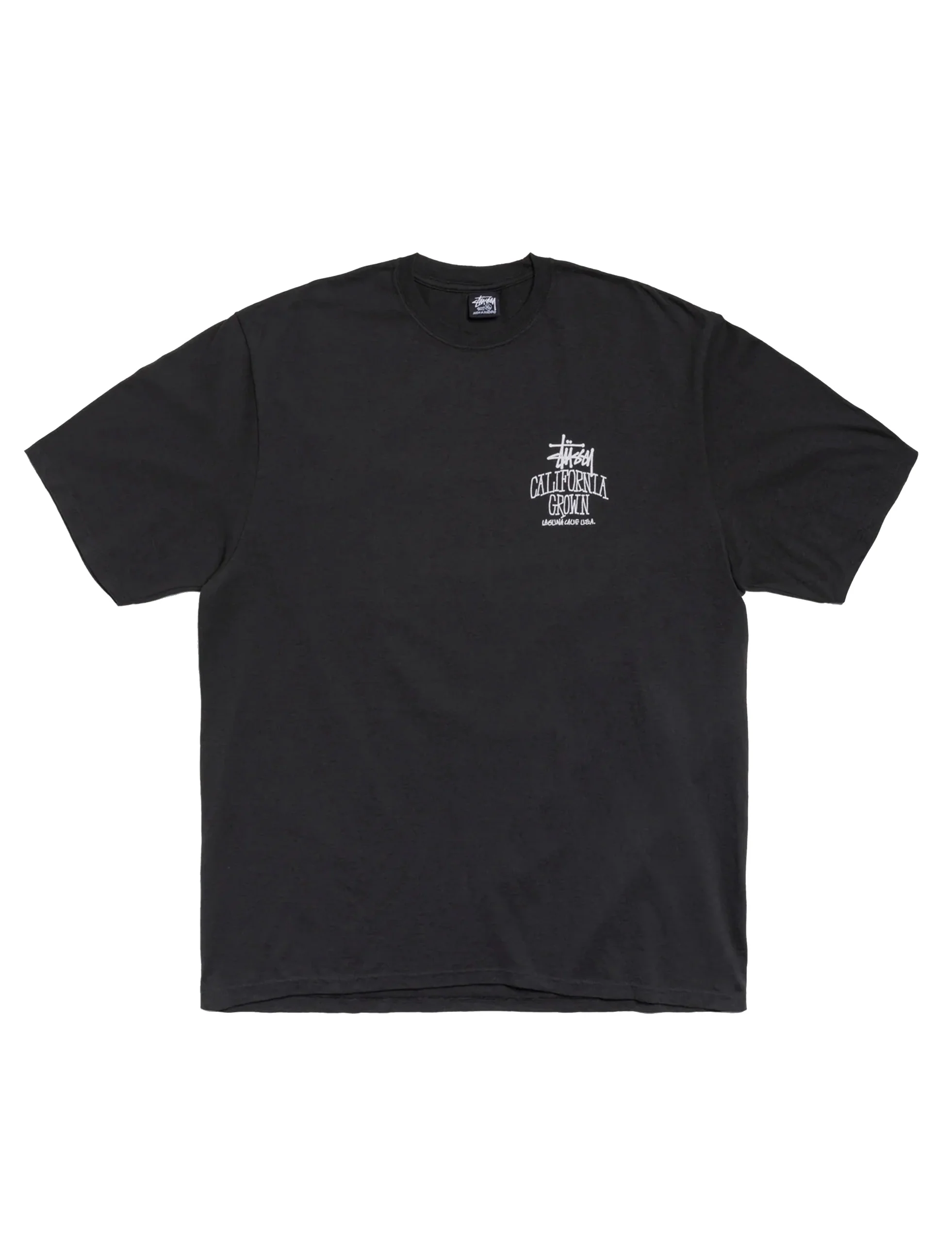 STÜSSY Cali Grown Pig.Dyed Tee FADED BLACK - Image 2