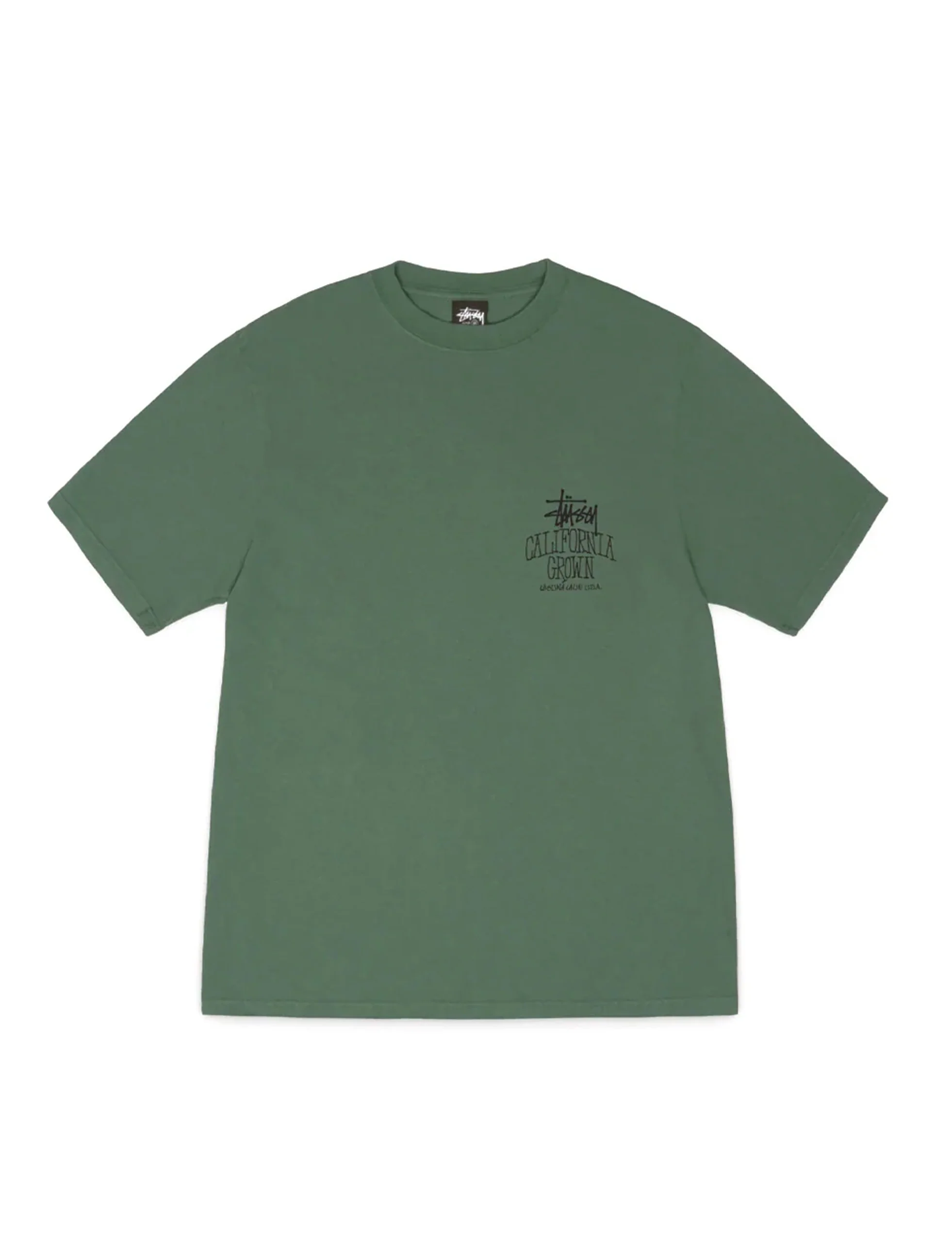 STÜSSY Cali Grown Pig.Dyed Tee PINE - Image 2