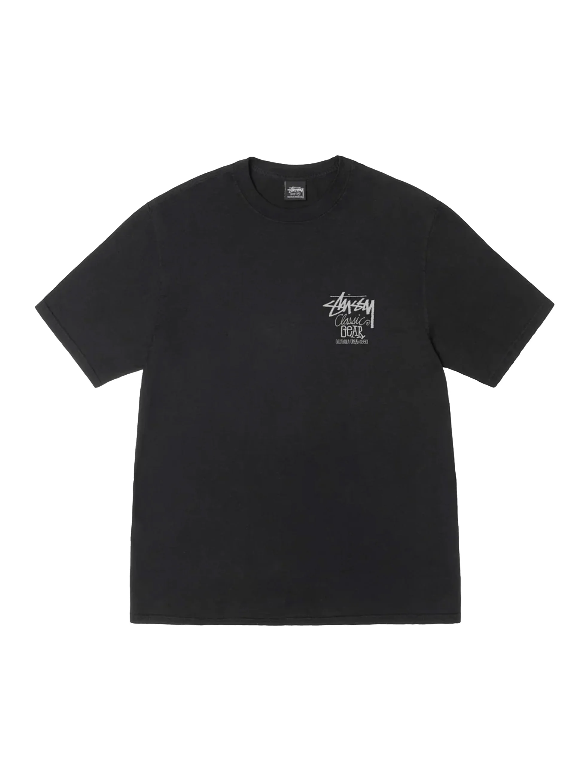 STÜSSY Classic Gear Pig. Dyed Tee BLACK - Image 2