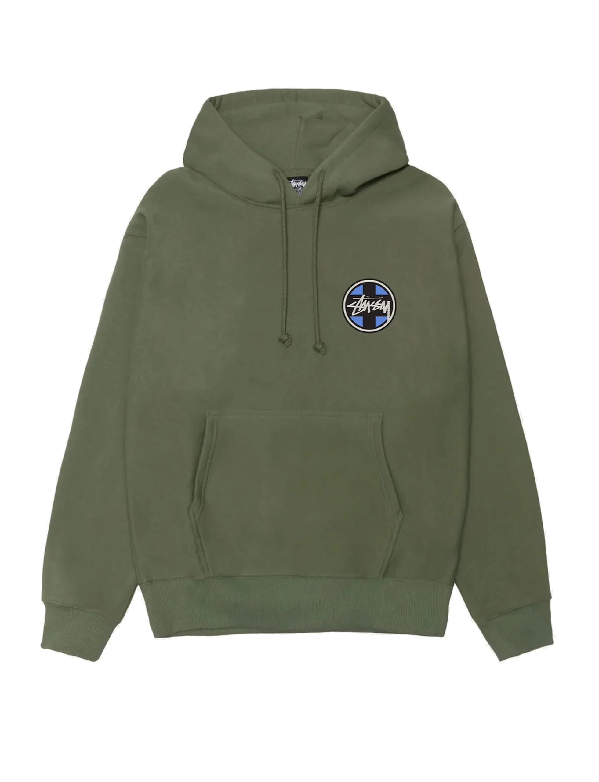 STÜSSY Cross Dot Hood Olive - Image 2