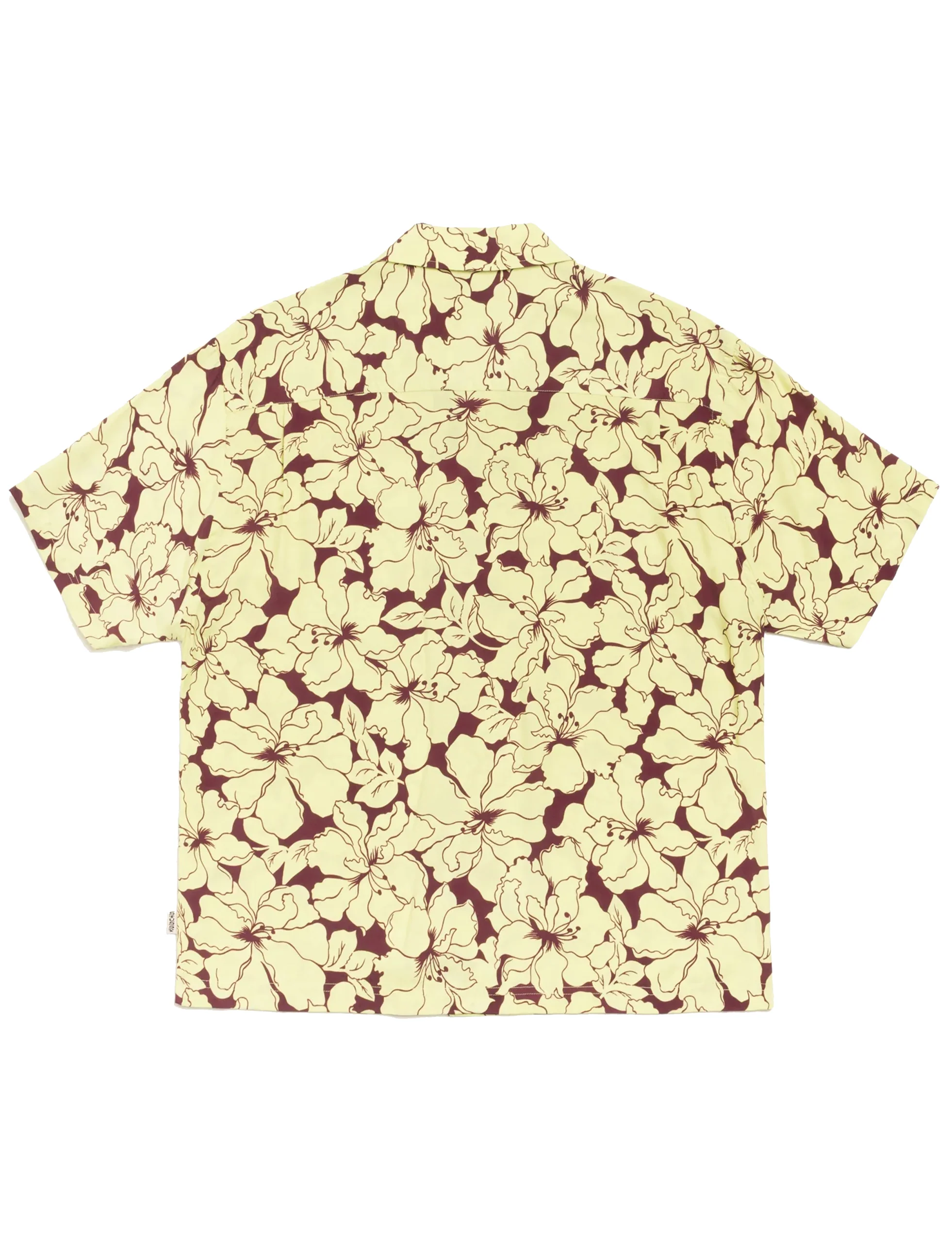 STÜSSY FLORAL HAWAIIAN SHIRT LIME - Image 2