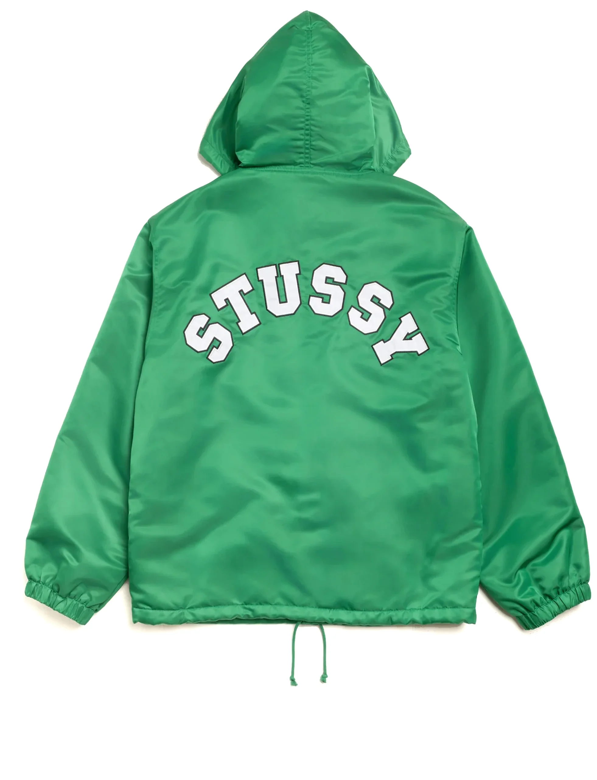 STÜSSY Hooded Coaches Jacket GREEN