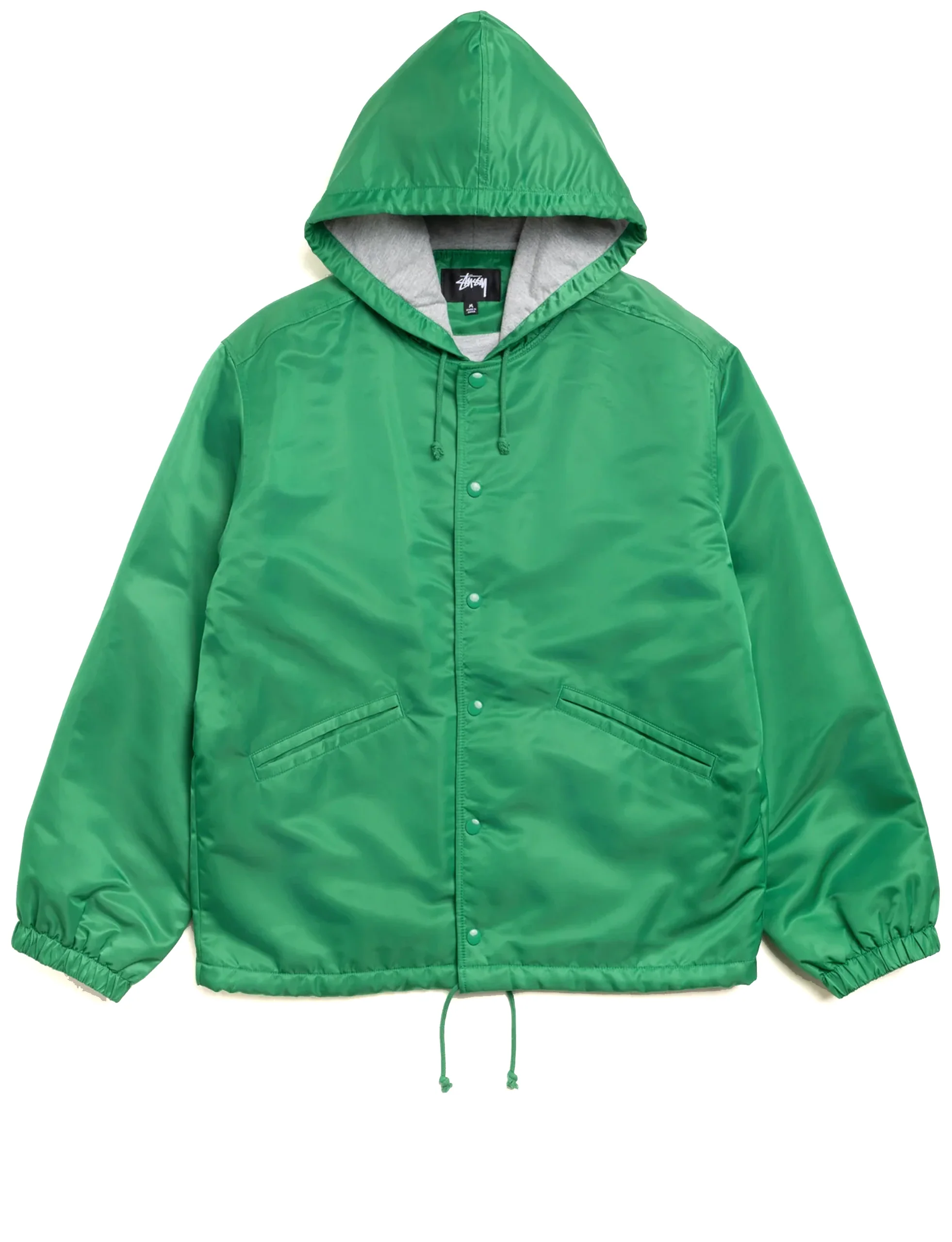 STÜSSY Hooded Coaches Jacket GREEN - Image 2
