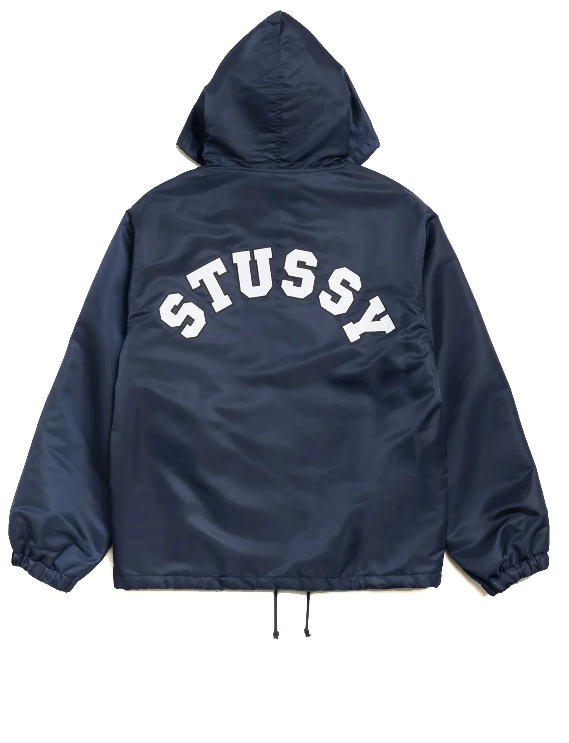 STÜSSY Hooded Coaches Jacket NAVY - Image 2