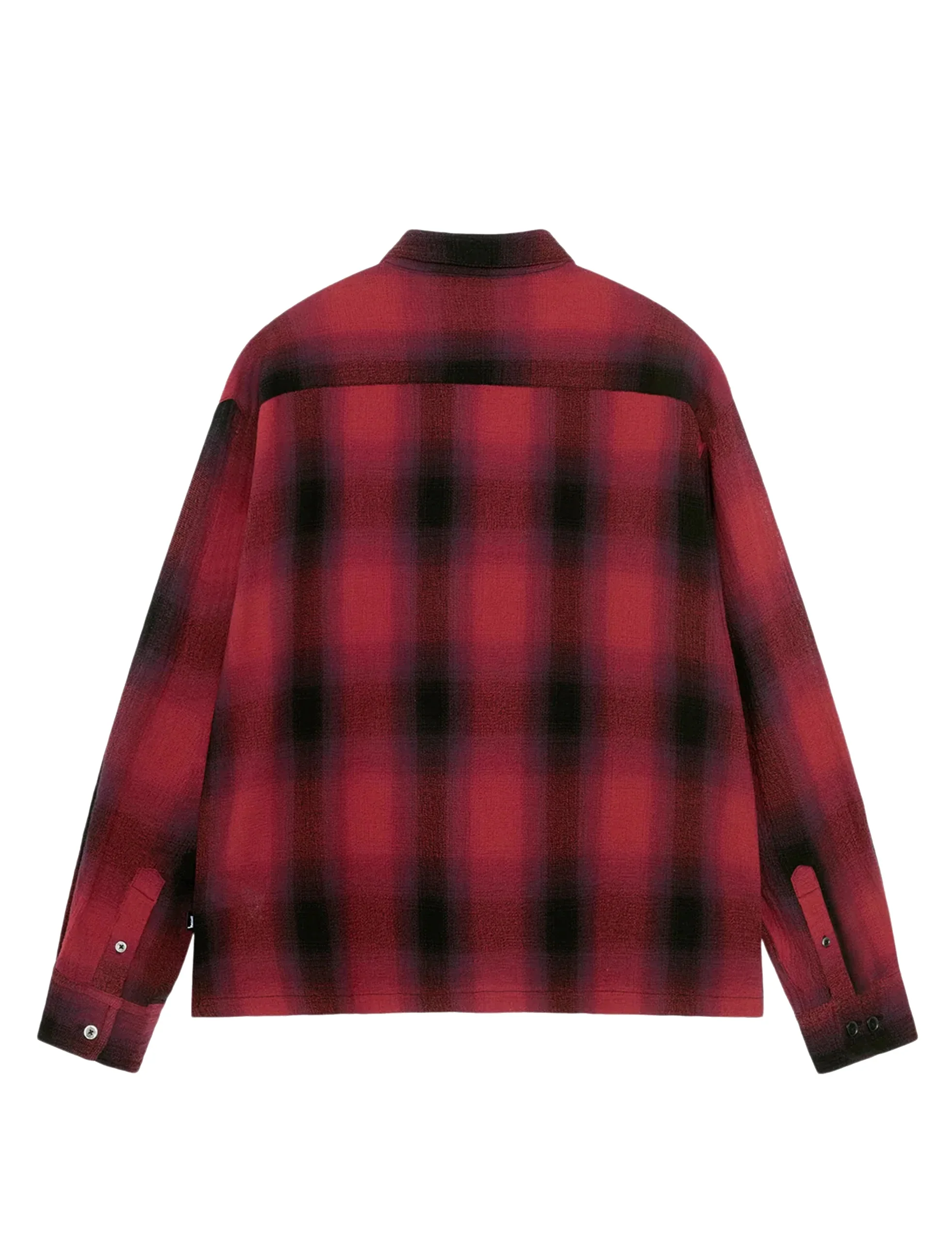 STÜSSY Loose Weave Plaid Shirt RED - Image 2