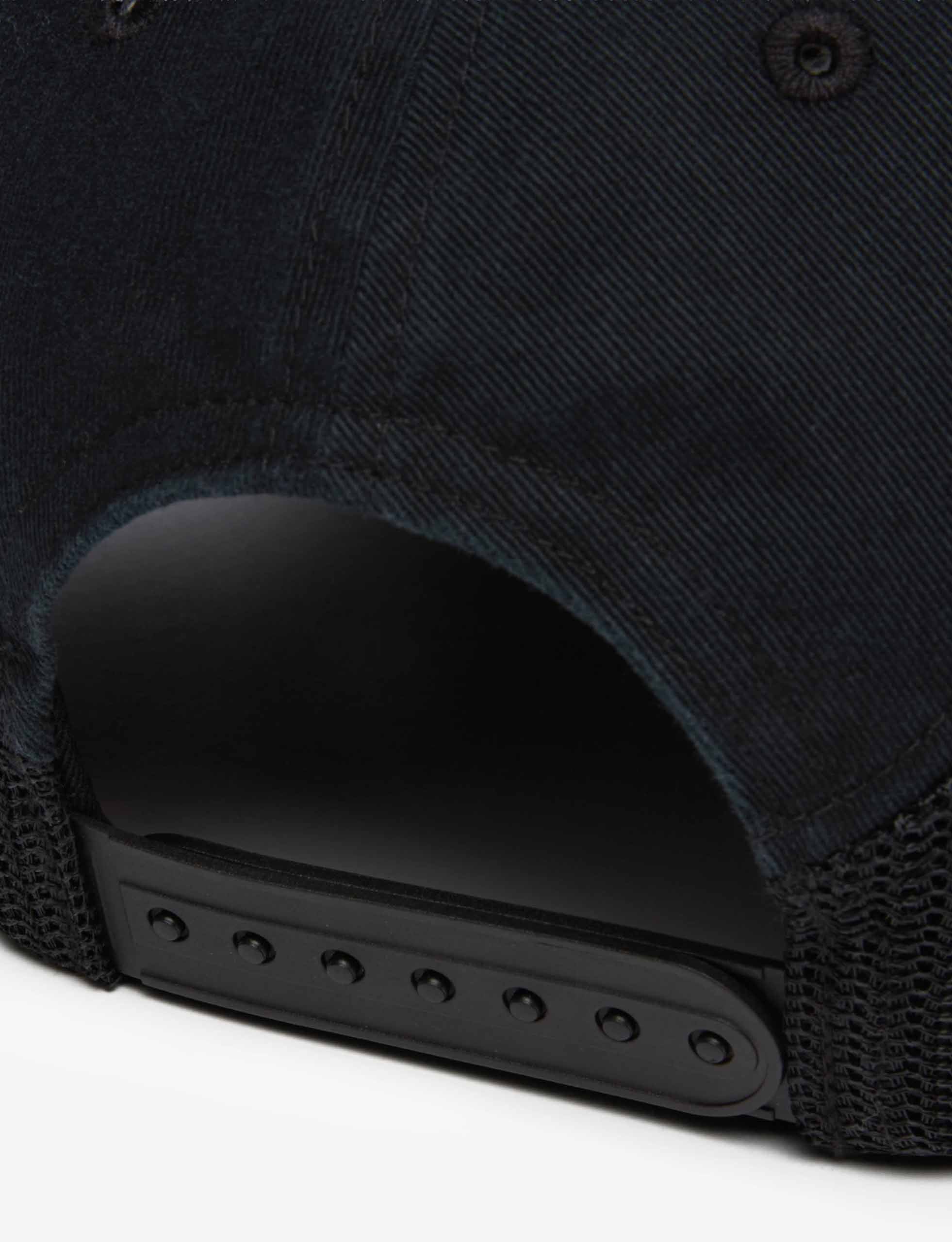 STĂSSY Lp Service Mesh Strapback Cap BLACK - Image 2