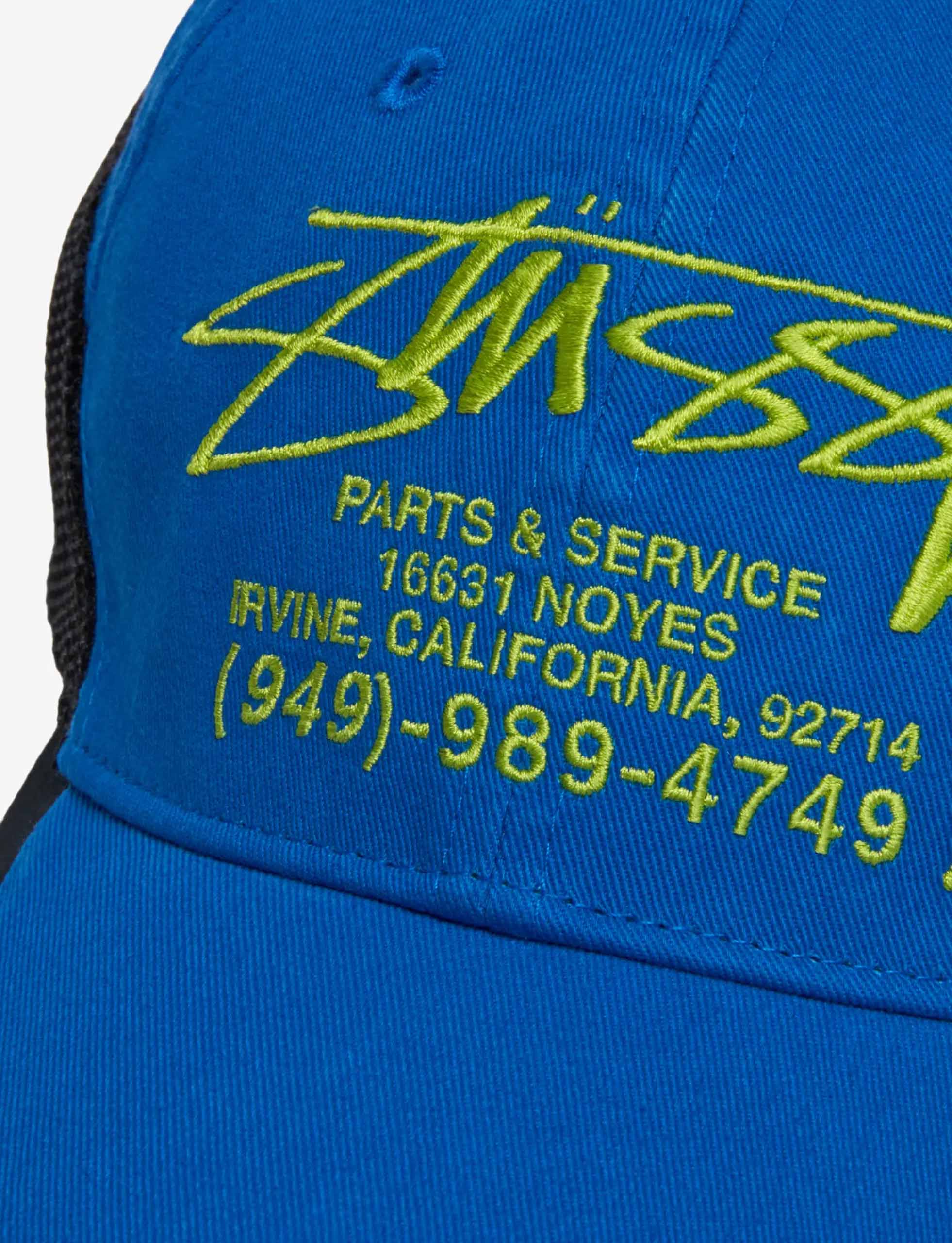 STÜSSY Lp Service Mesh Strapback Cap BLUE - Image 2