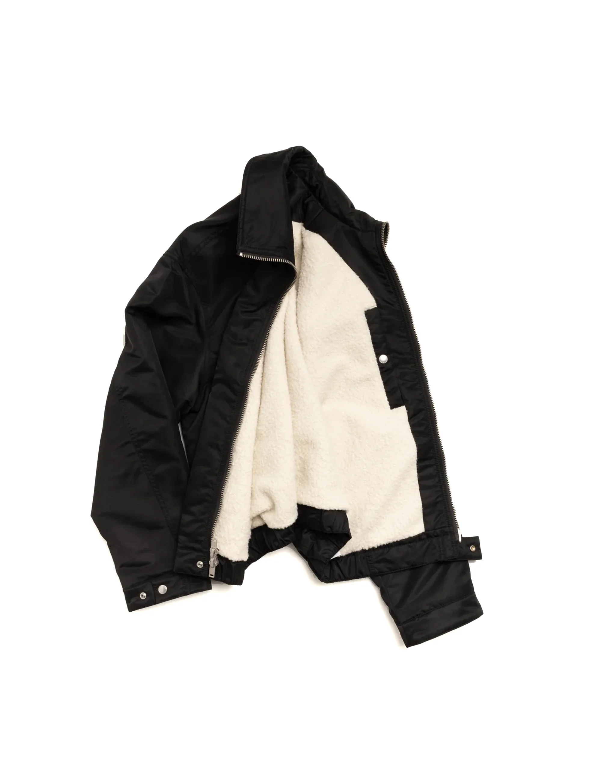 STÜSSY Pile Lined Zip Jacket Black - Image 2