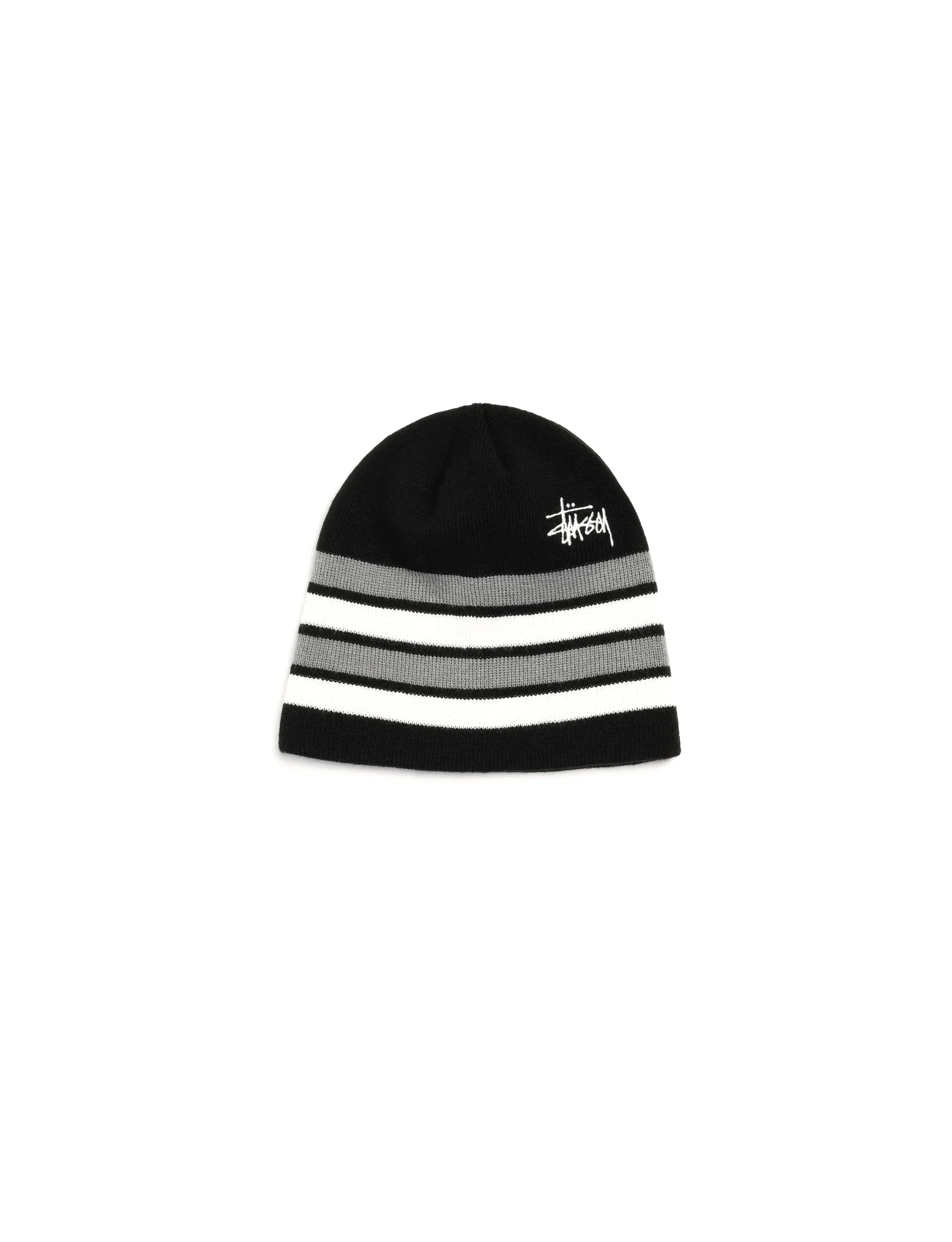 STĂSSY Skullcap Basic Striped BLACK