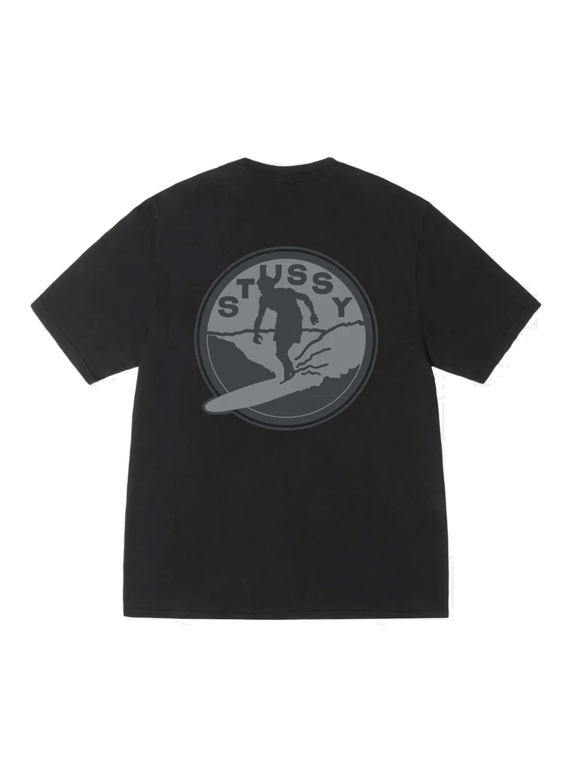 STÜSSY Surf Club Pig. Dyed Tee BLACK - Image 2