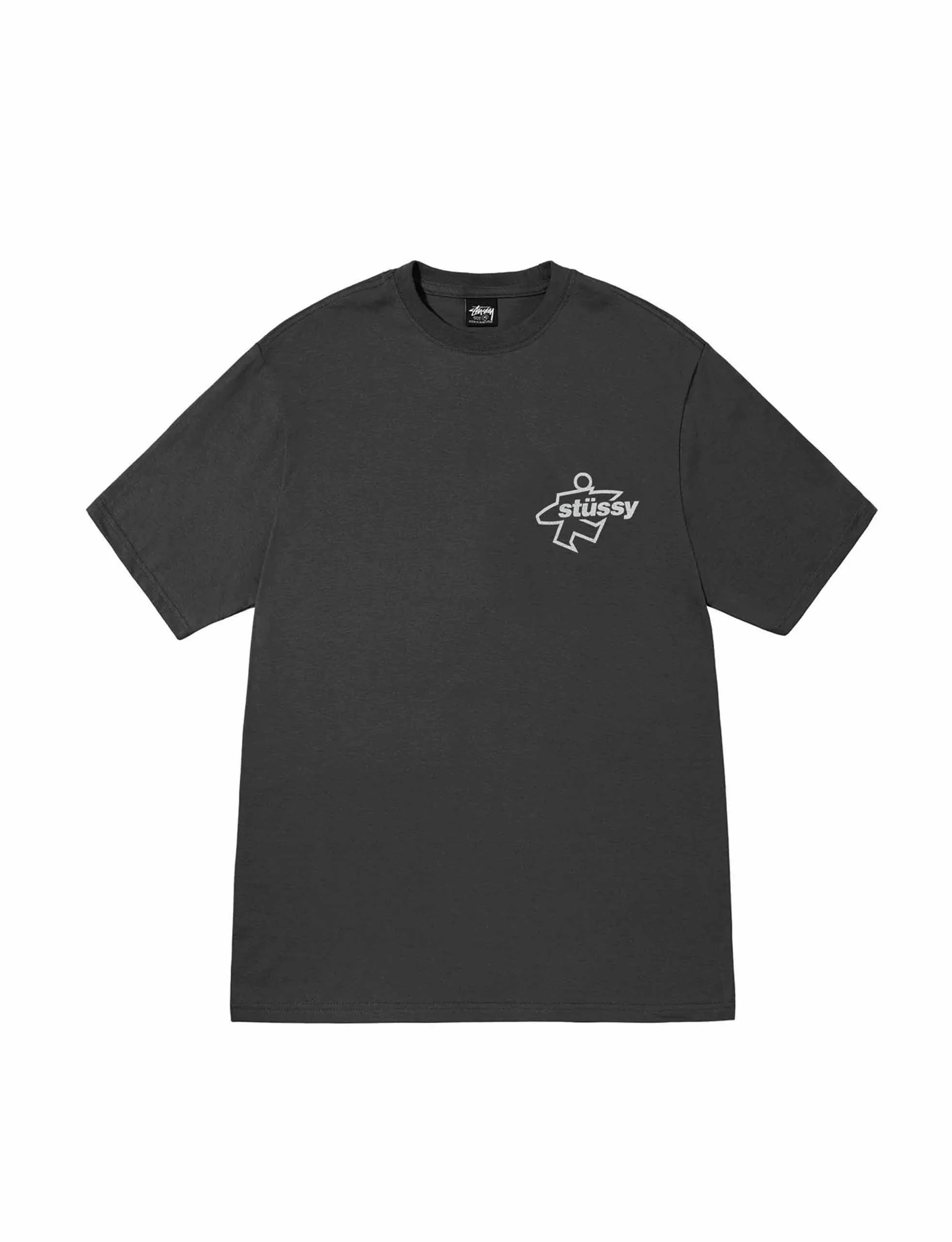 STÜSSY Surf Size Pig. Dyed Tee FADED BLACK - Image 2