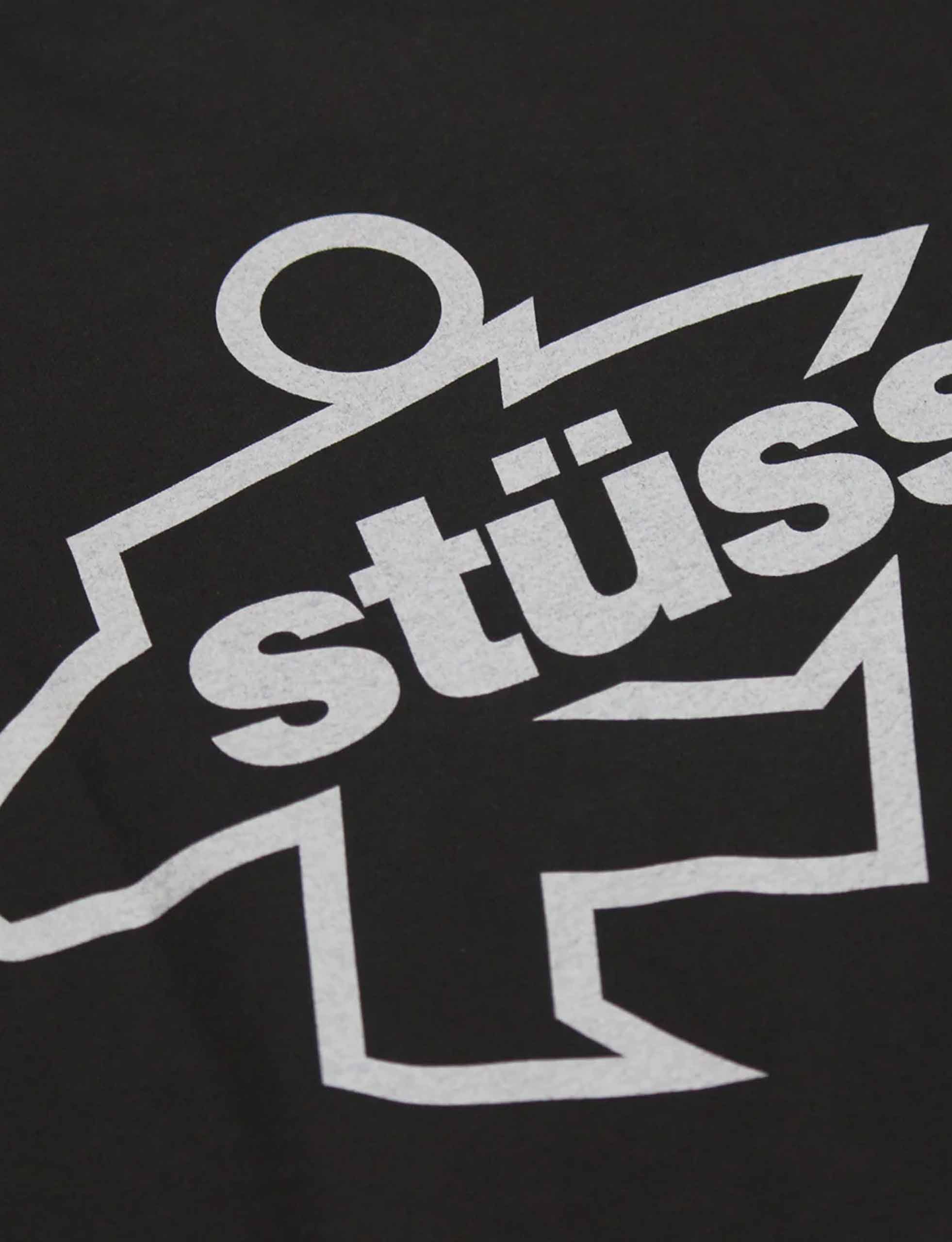 STÜSSY Surf Size Pig. Dyed Tee FADED BLACK - Image 3