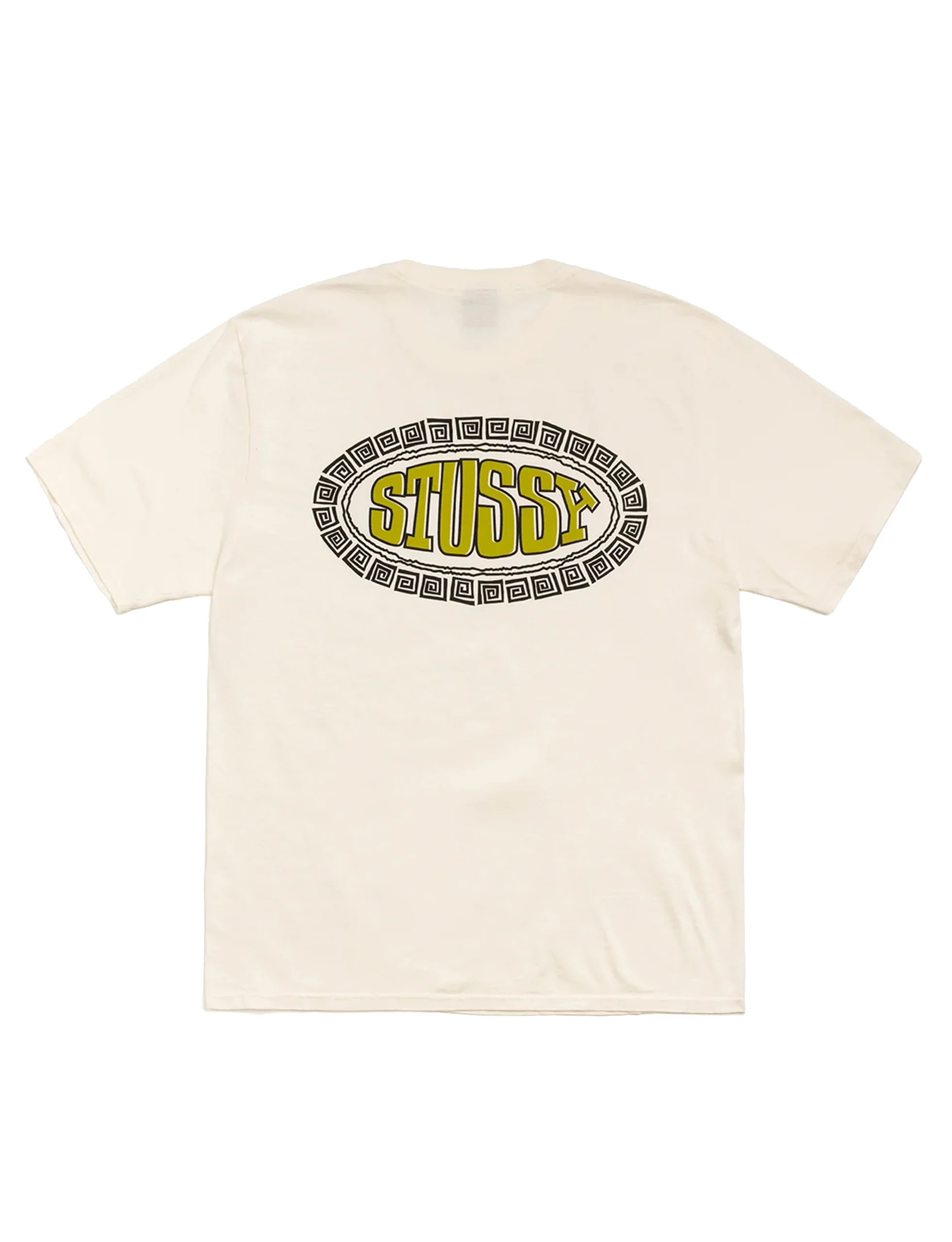 STÜSSY Tile Oval Pig. Dyed Tee Natural
