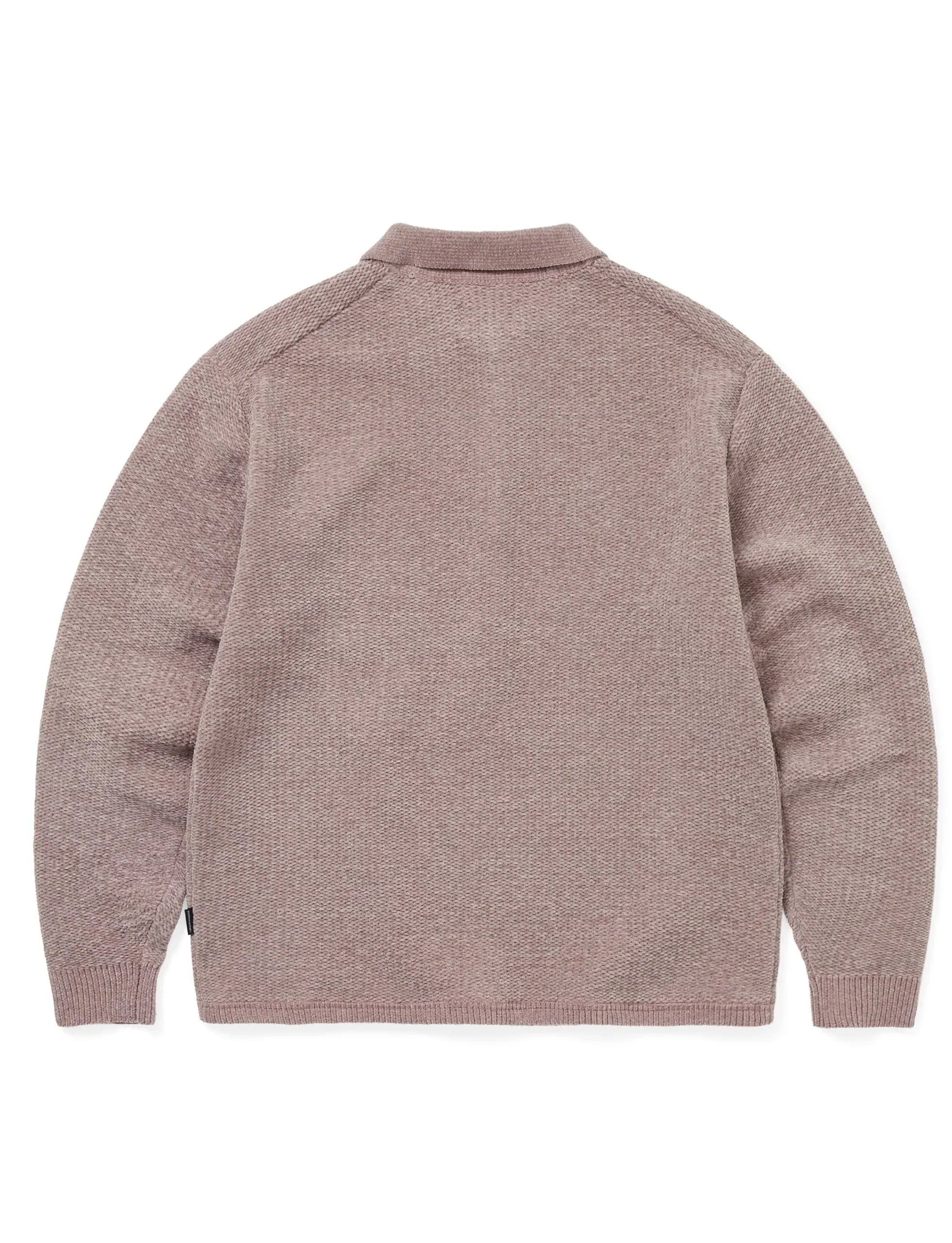 thisisneverthat Velvet Knit Polo Dusty Pink - Image 3