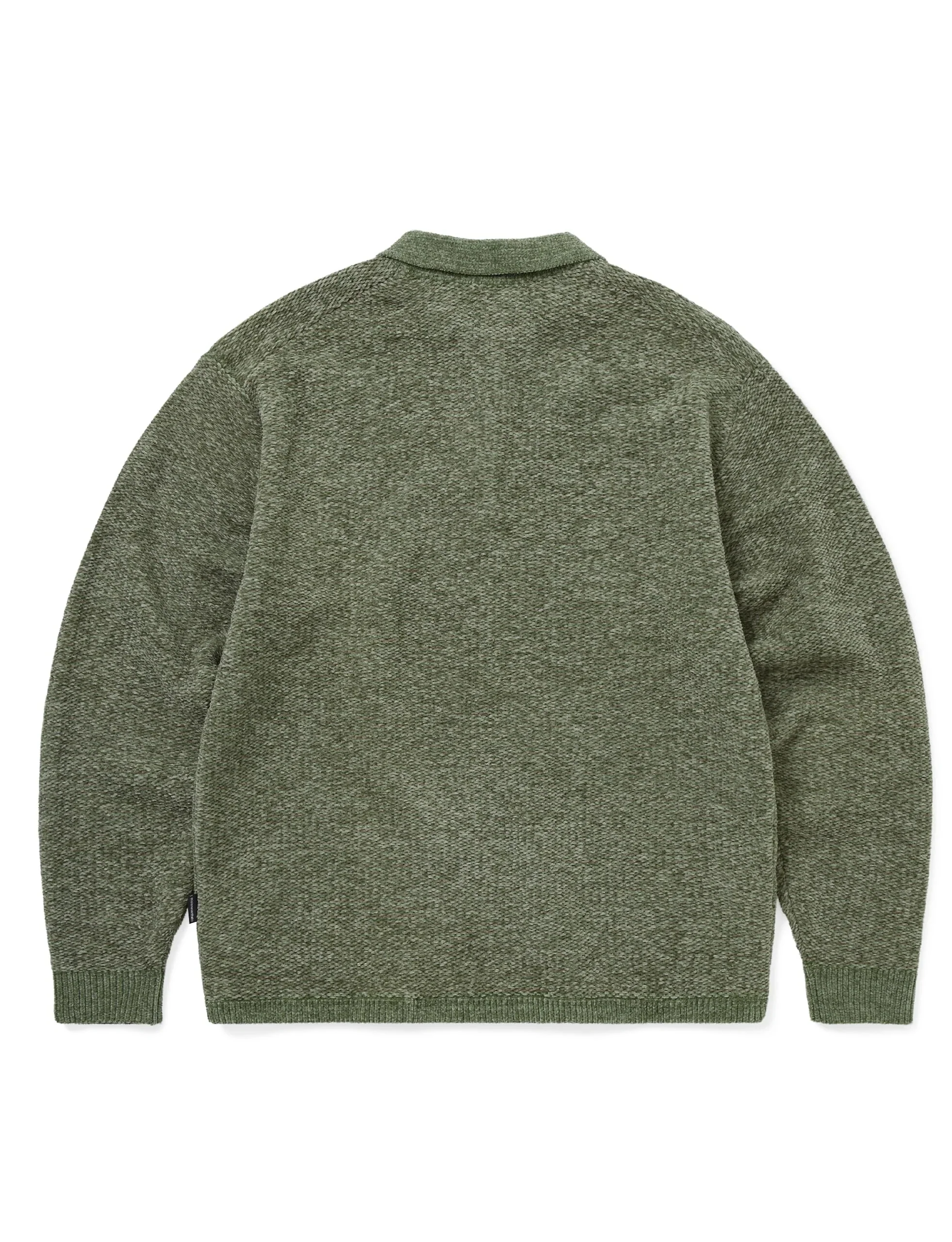 thisisneverthat Velvet Knit Polo Green - Image 3
