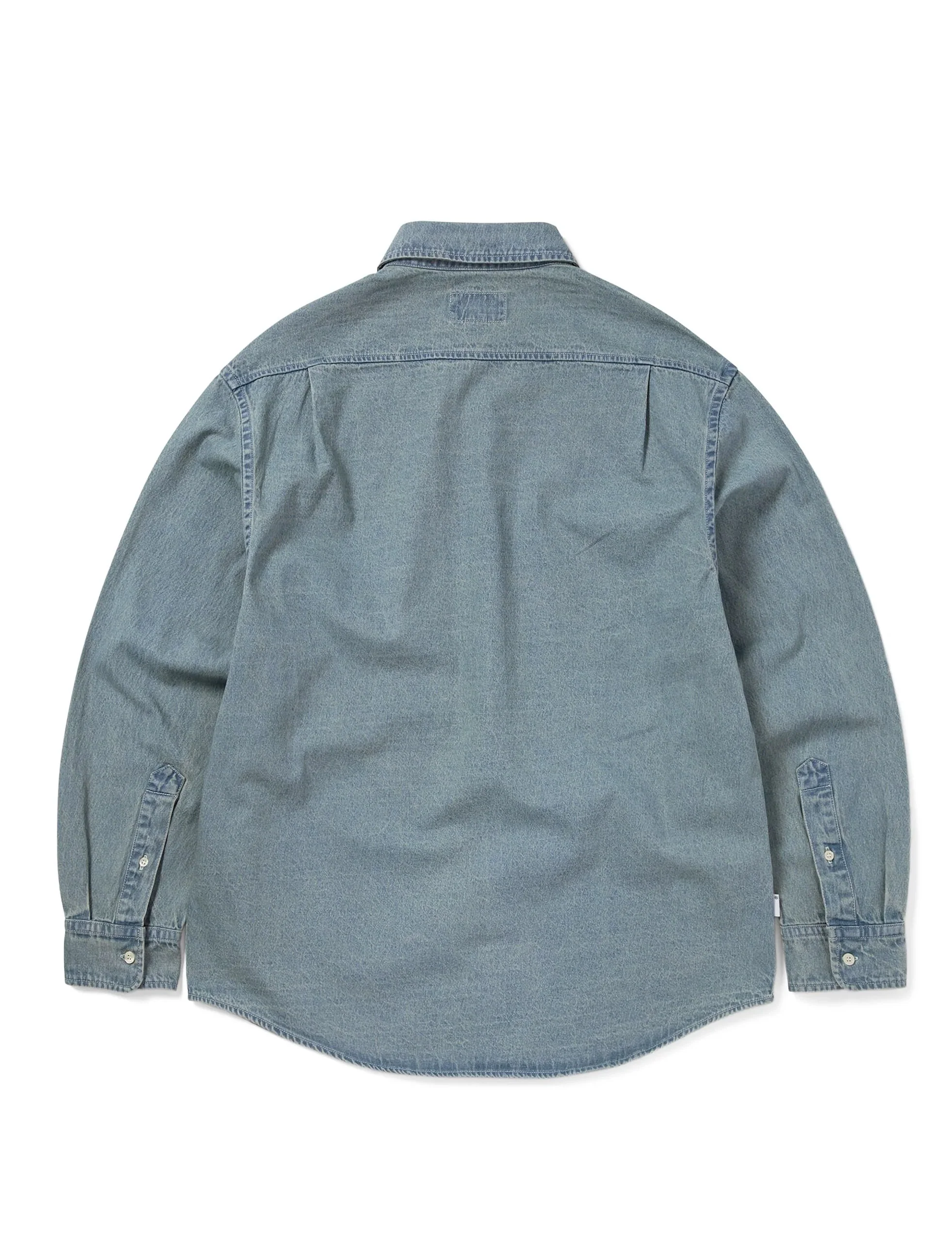 THISISNEVERTHAT Washed Denim Shirt BLUE - Image 3