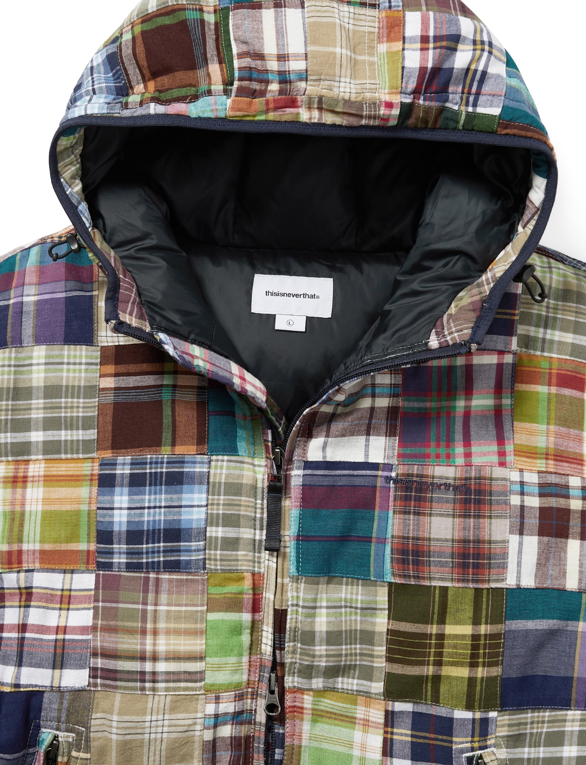 THISISNEVERTHAT Washed Down Puffer Jacket Multi - Image 2
