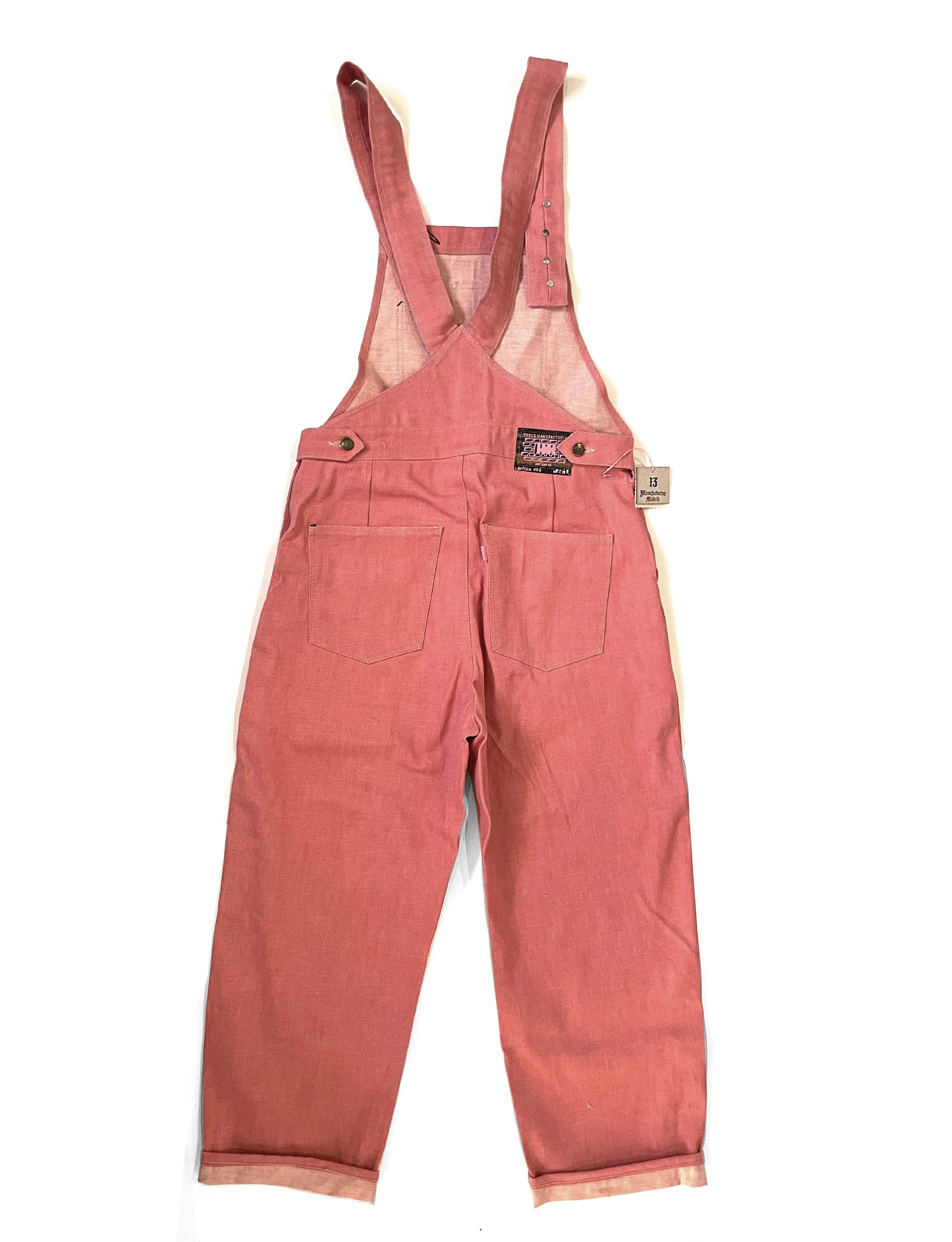 TRECE MANUFACTURING PINK Denim Overall - Image 4