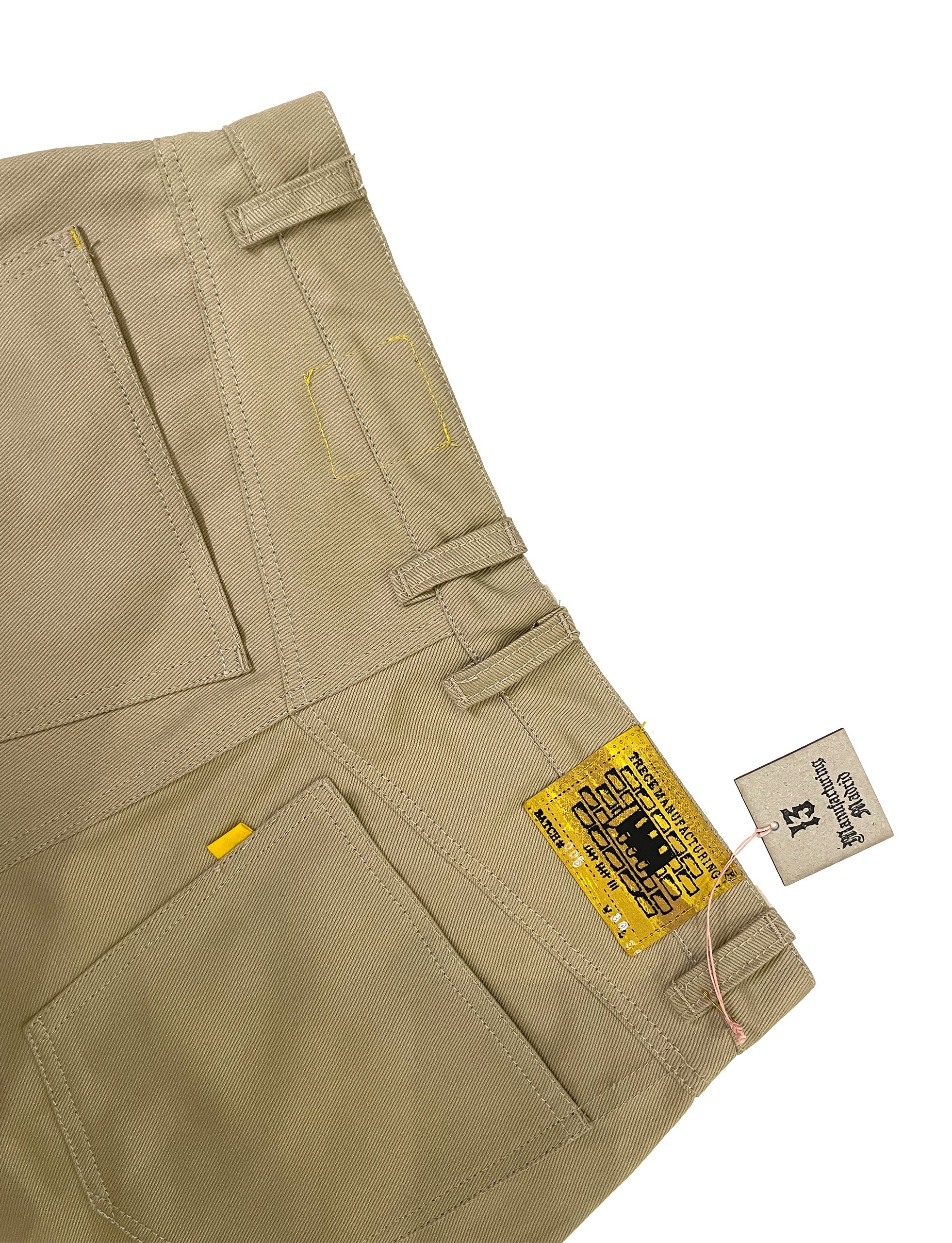 TRECE MANUFACTURING ‘STRAYCAT’ BEIGE 5pocket short trousers. - Image 4