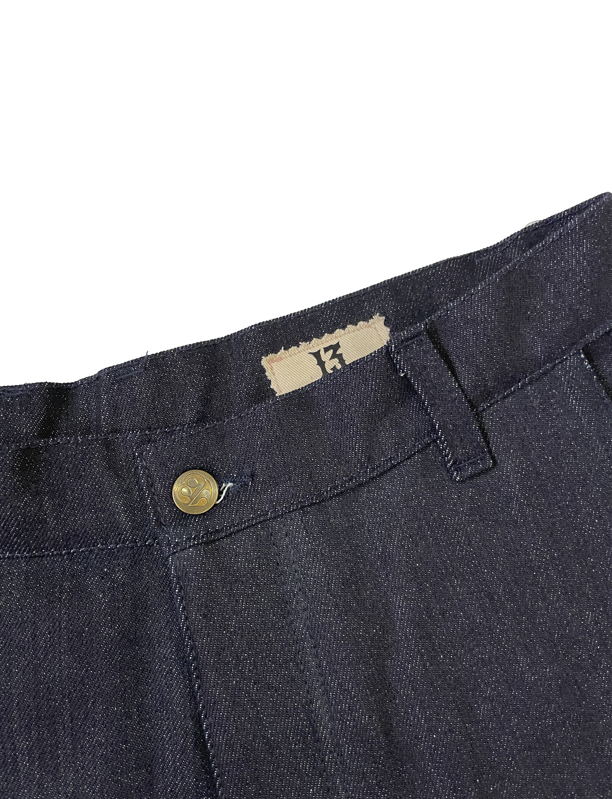 TRECE MANUFACTURING ‘CHINO’ INDIGO short trousers. - Image 3