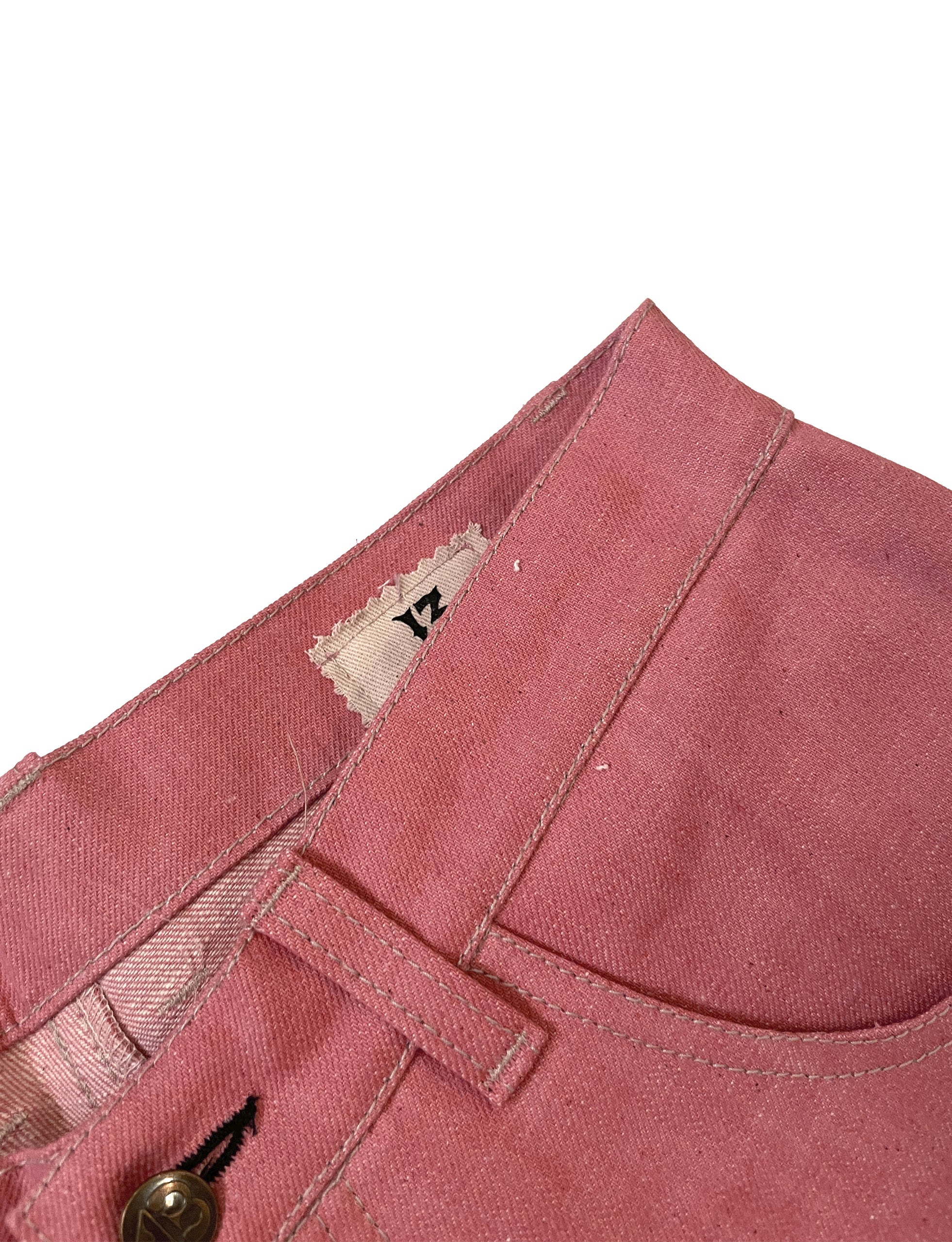 TRECE MANUFACTURING ‘STRAYCAT’ PINK 5pocket short trousers. - Image 3