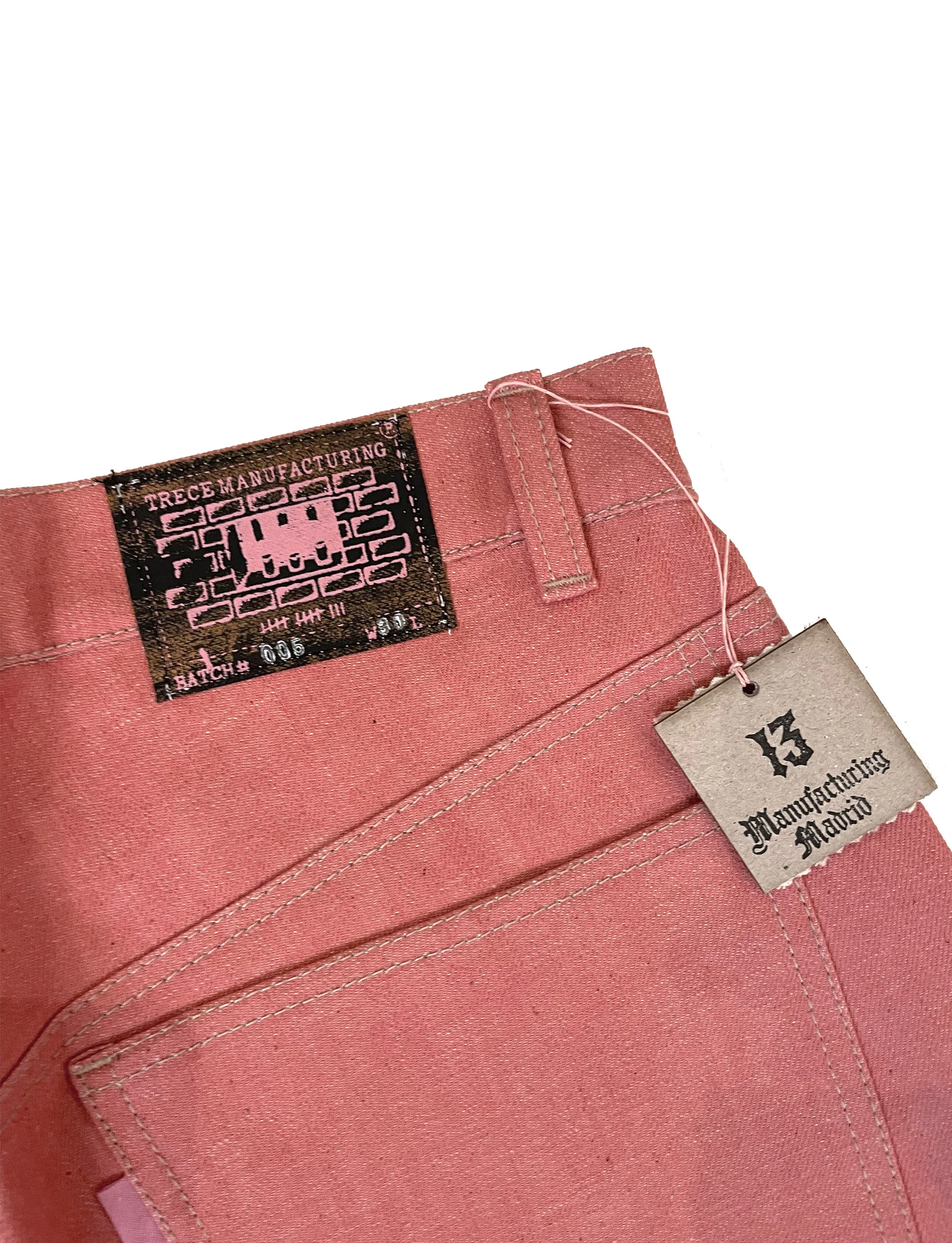 TRECE MANUFACTURING ‘STRAYCAT’ PINK 5pocket short trousers. - Image 4
