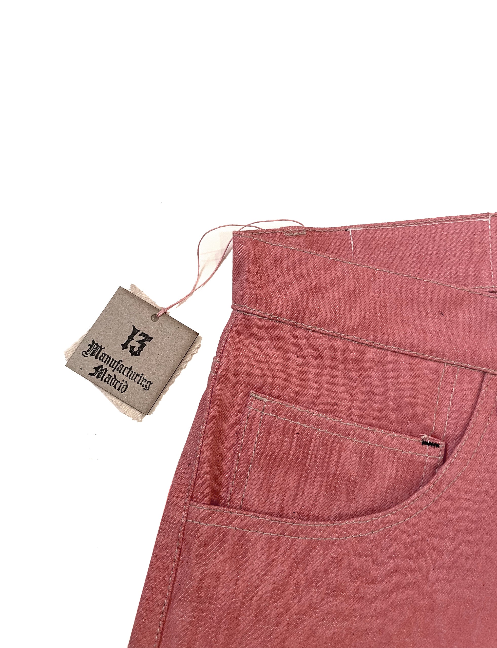 TRECE MANUFACTURING ‘STRAYCAT’ PINK 5pocket short trousers. - Image 5