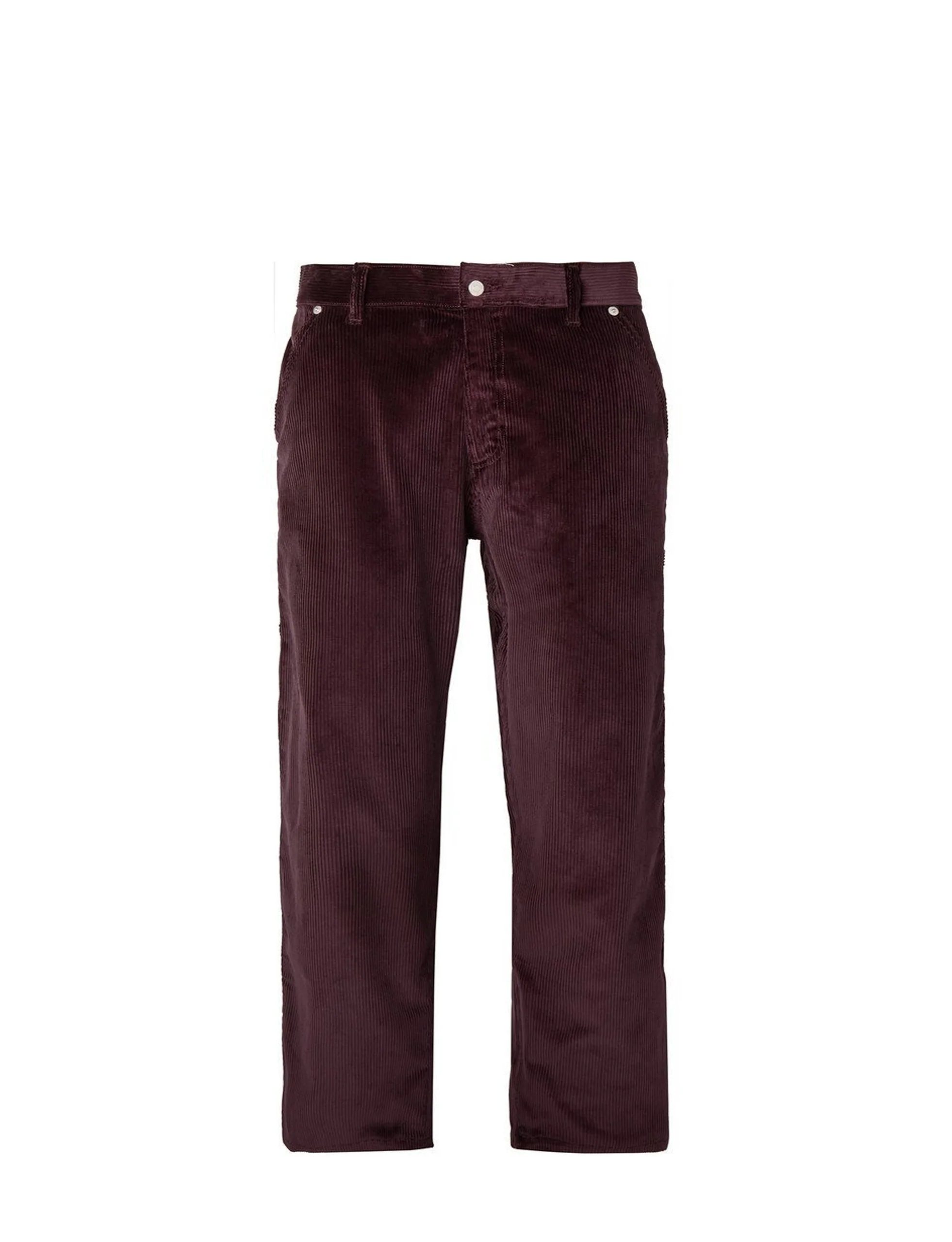 Très Bien - Cropped Cotton-Corduroy Cargo Trousers - Plum