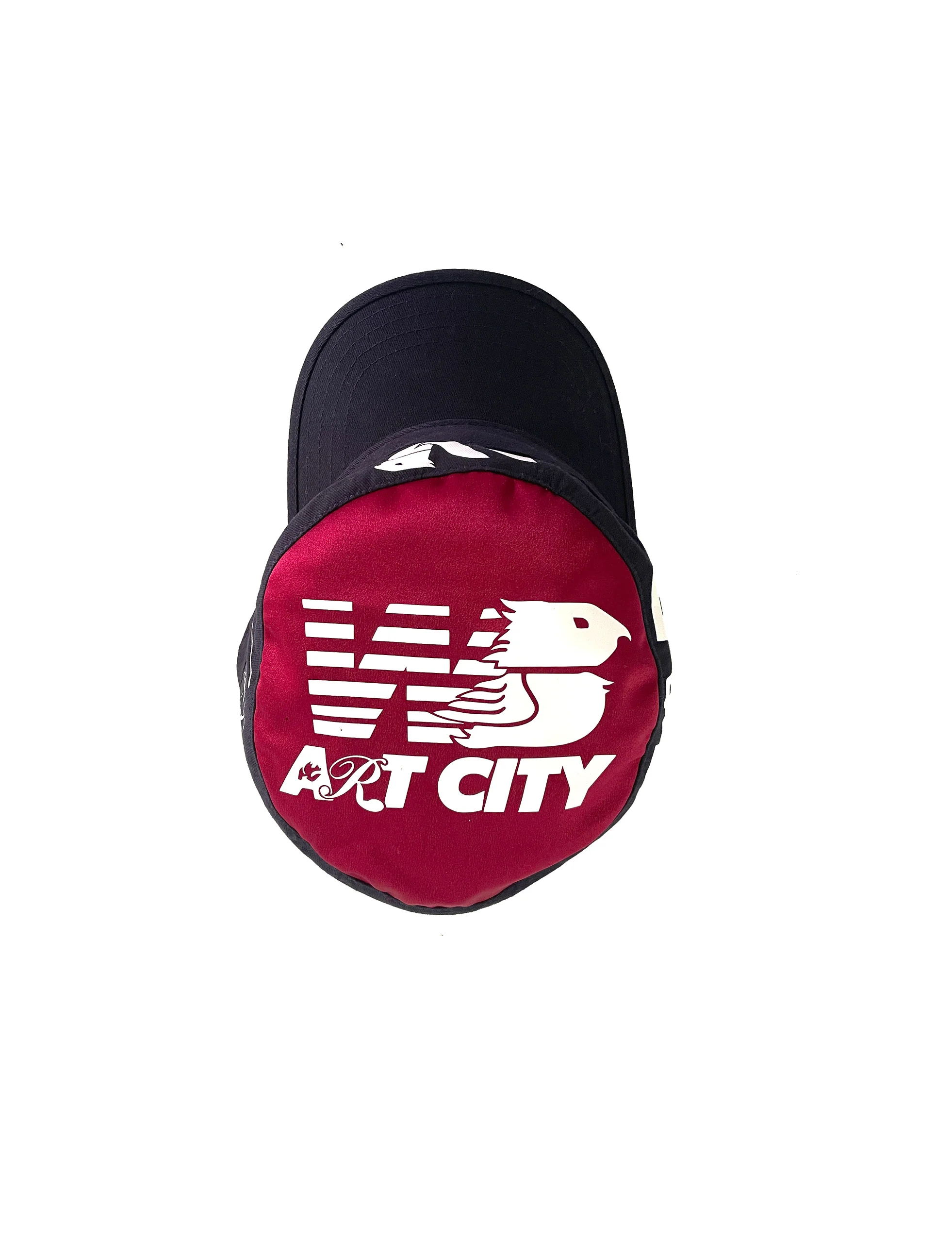 We made Art cap burgundy / navy - Image 2